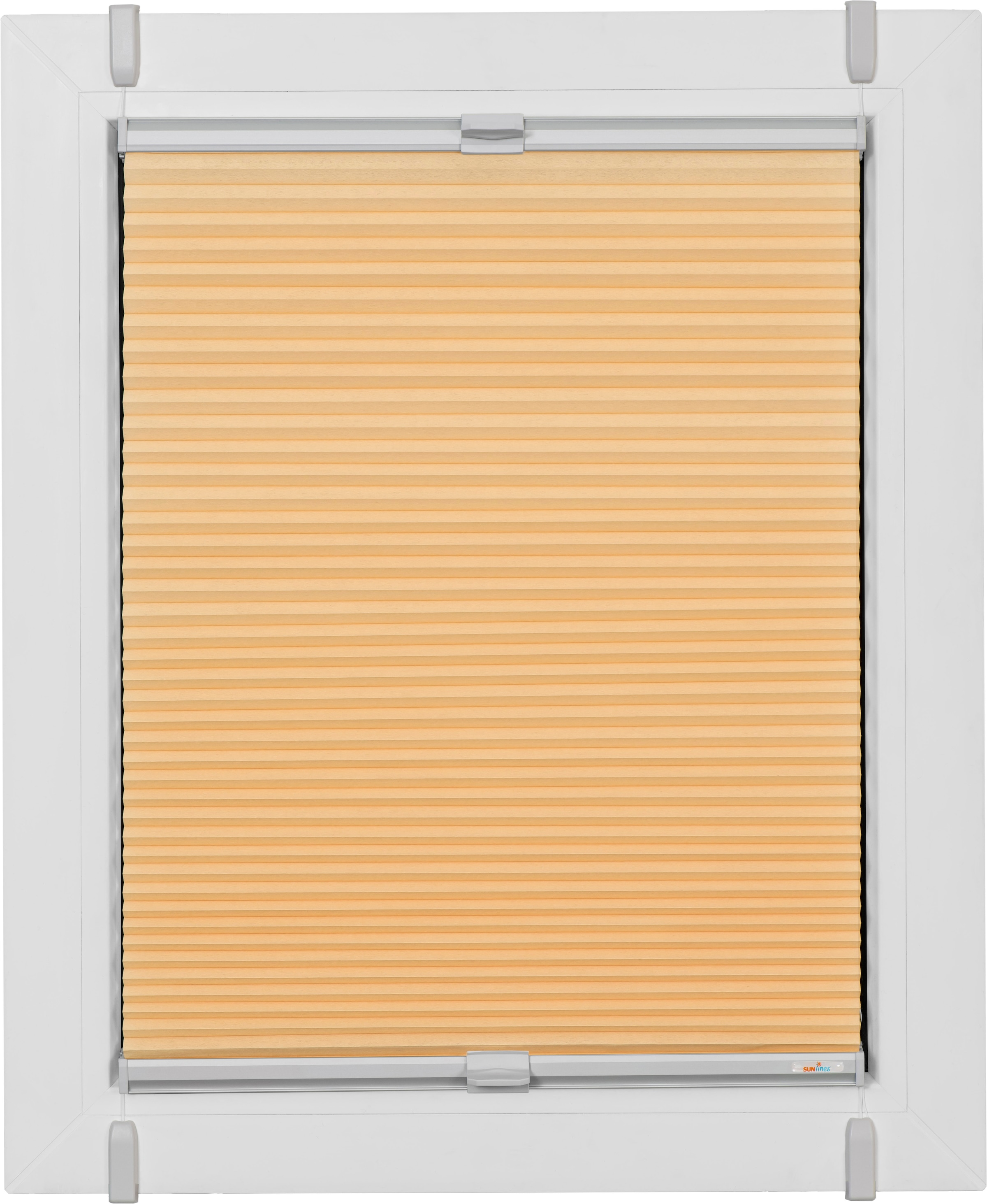 sunlines Wabenplissee »One Size Style Honeycomb TL« blickdicht ohne Bohren verspannt Zubehörfarbe grau, zum Klemmen