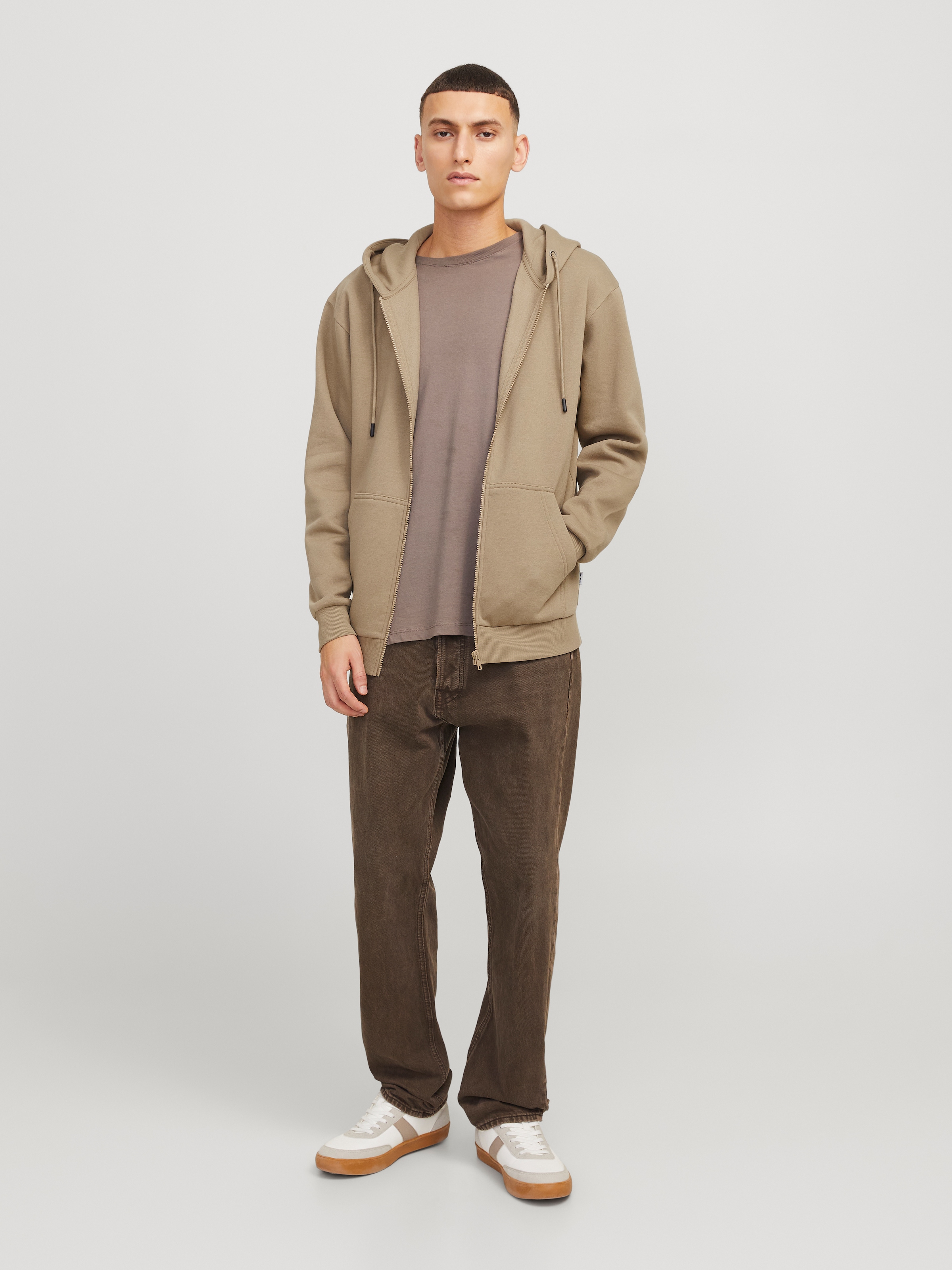 Jack & Jones Kapuzensweatjacke »JJEBRADLEY mit Kapuze, ideal für kalte Jahreszeit«, mit Kapuze