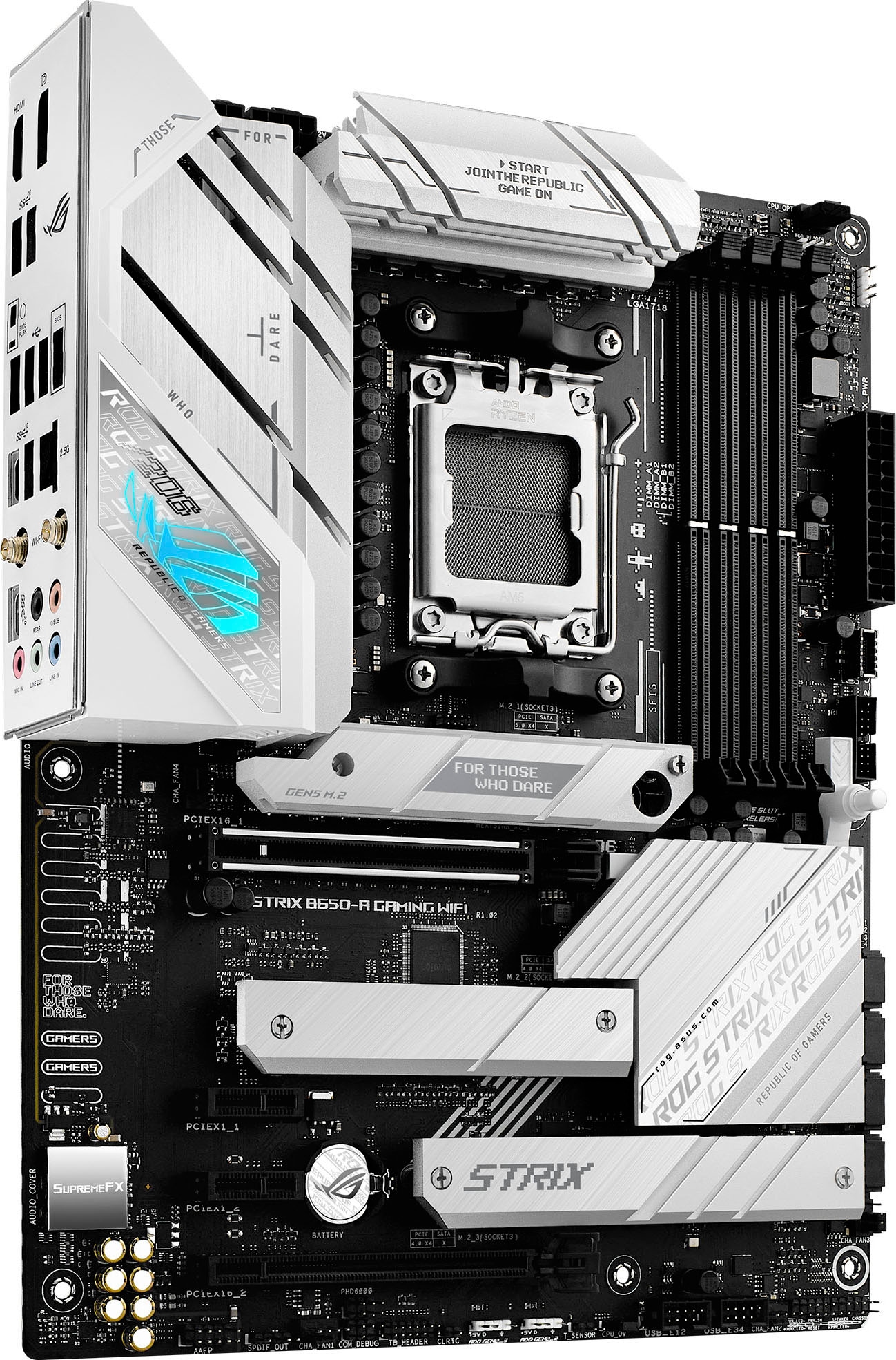 Asus Mainboard »ROG STRIX B650-A GAMING WIFI«, Ryzen 7000, DDR5 Speicher, 12+2 Power Stages, USB 3.2 Gen 2x2 Typ-C