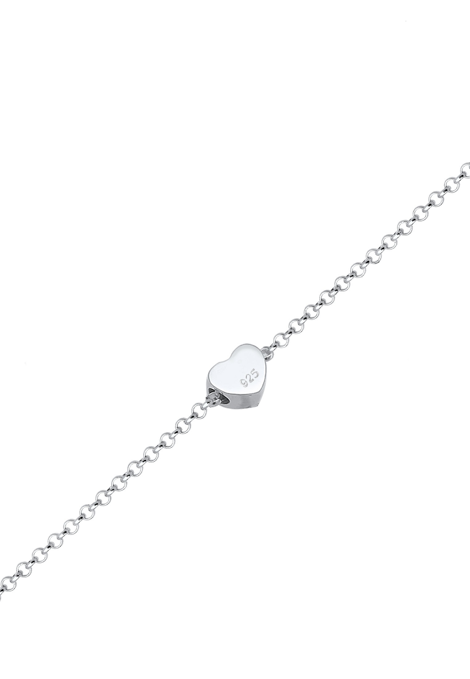 Elli Armkette »Armband Armkette Herz Love Basic 925 Silber«