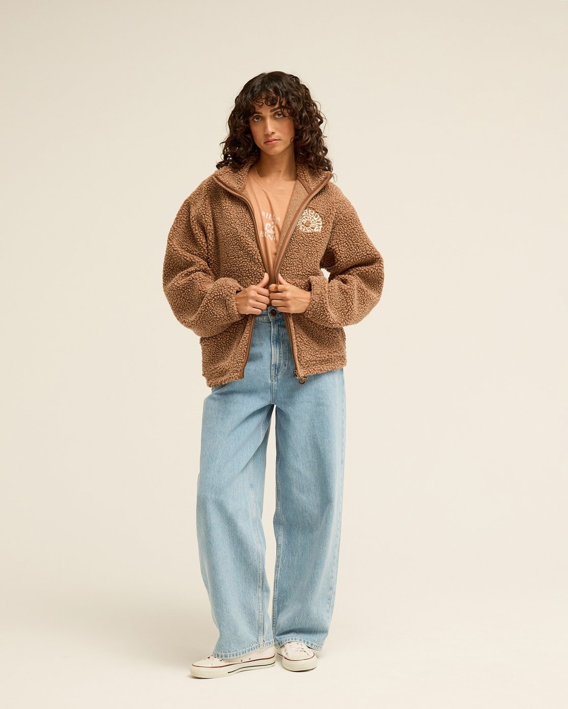 Billabong Fleecejacke »BRING THE LIGHT« sportlicher, im Sherpa-Look, aus Polyester, wärmend, wasserabweisend