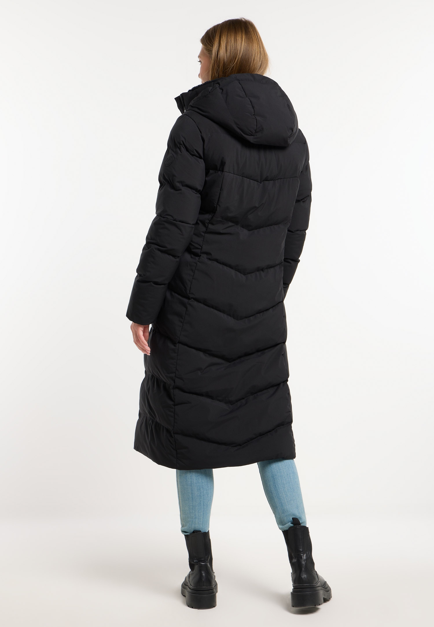 Ragwear Steppmantel »PAVLA LONG« verdeckter Reißverschluss