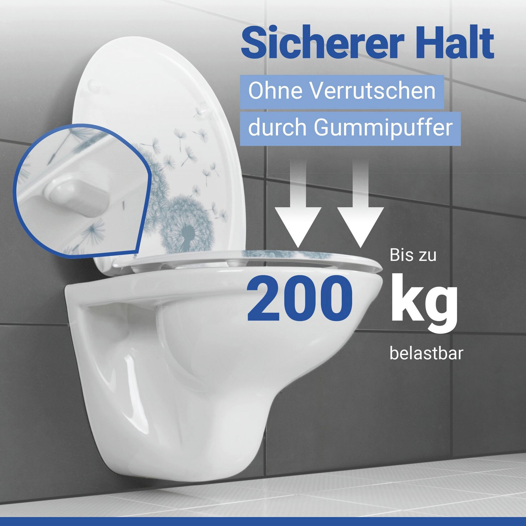 WENKO WC-Sitz »Astera« Duroplast, mit Absenkautomatik