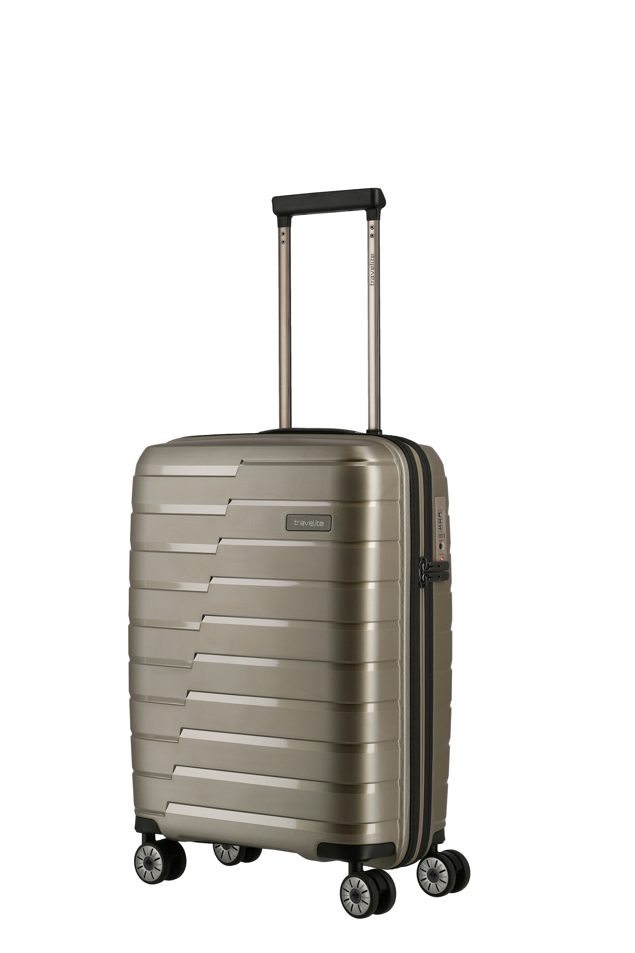 travelite Trolleyset »AIR BASE 3-teilig Reisekoffer Hartschale« mit TSA-Schloss und bruchfester Polypropylen-Schale