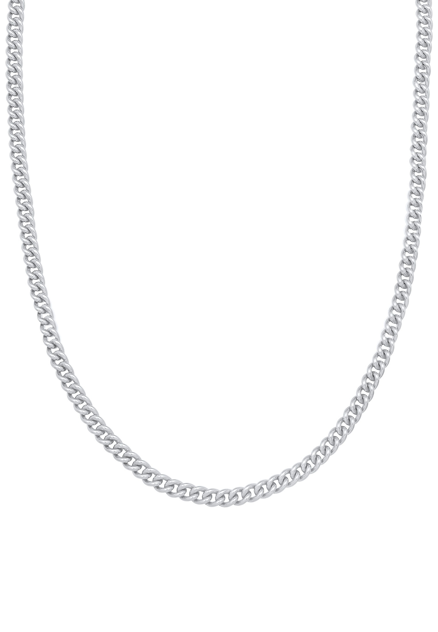 Elli Premium Kette ohne Anhänger »Halskette Grobe Panzerkette Knebelverschluß Unisex 925 Silber«