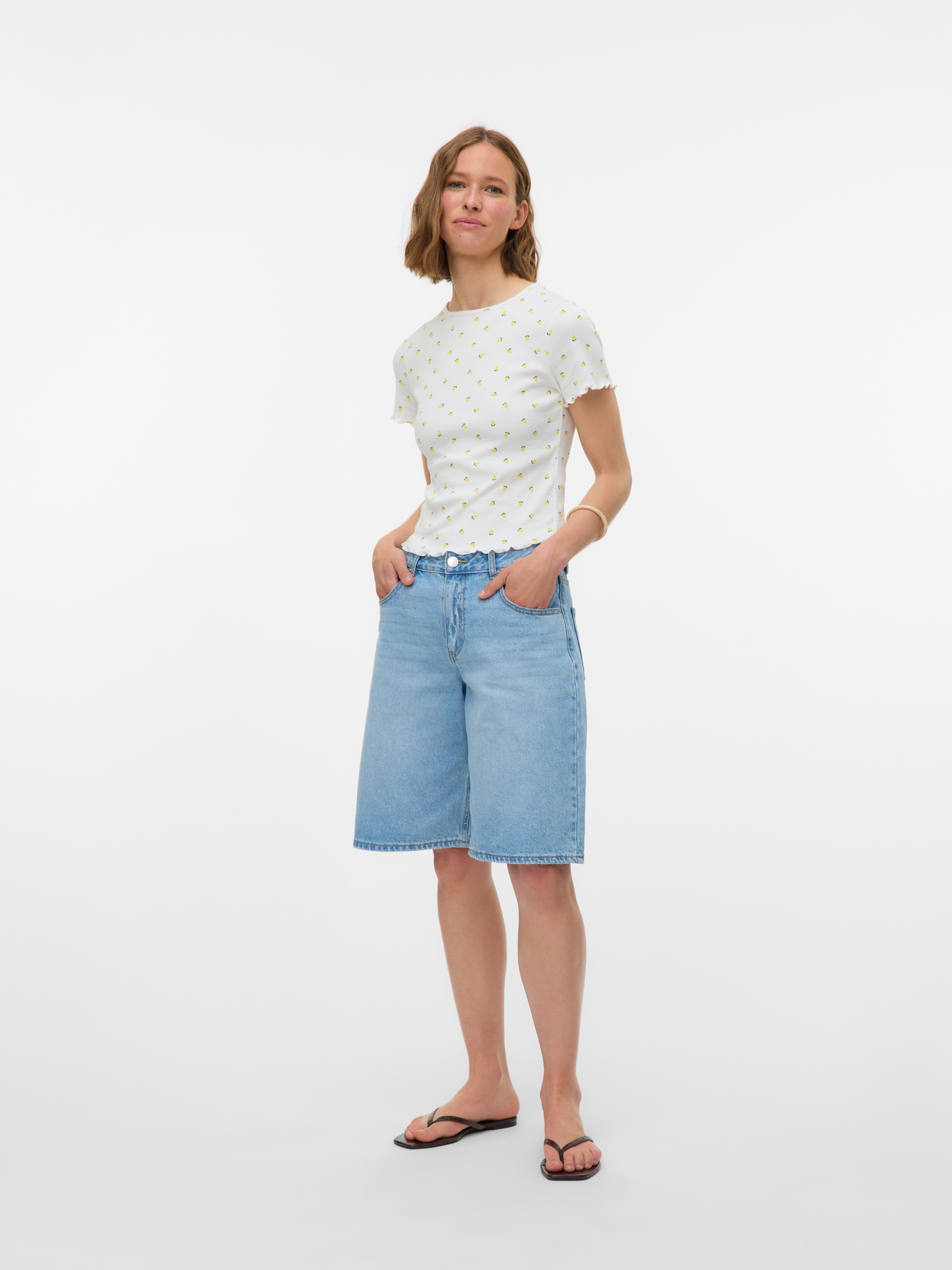 Vero Moda Kurzarmshirt »VMHARRY SS O-NECK TOP JRS NOOS«