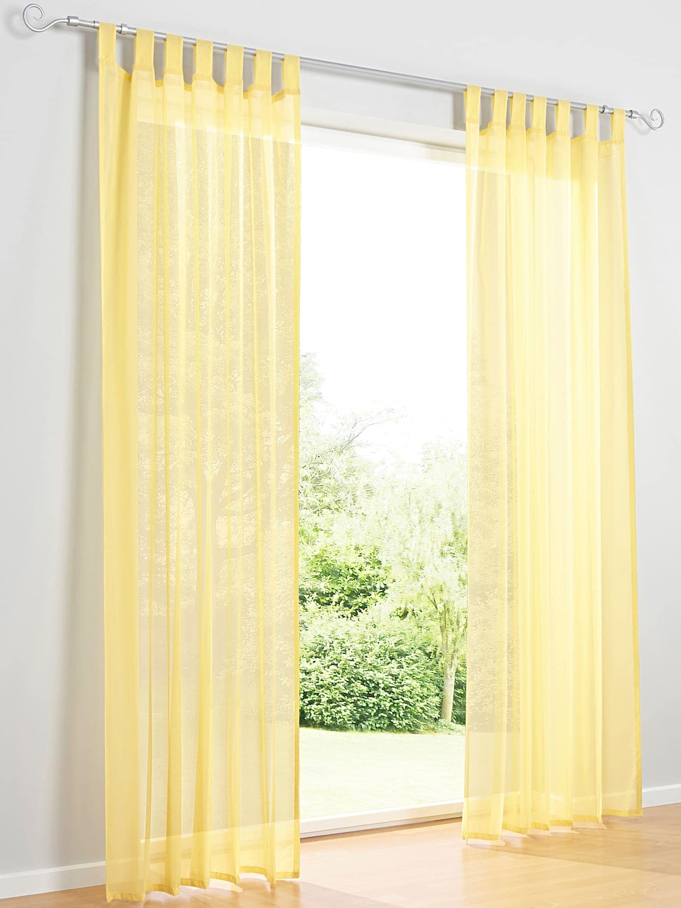 Heine Home Gardine Schlaufen 1 Stk. tlg. in gelb