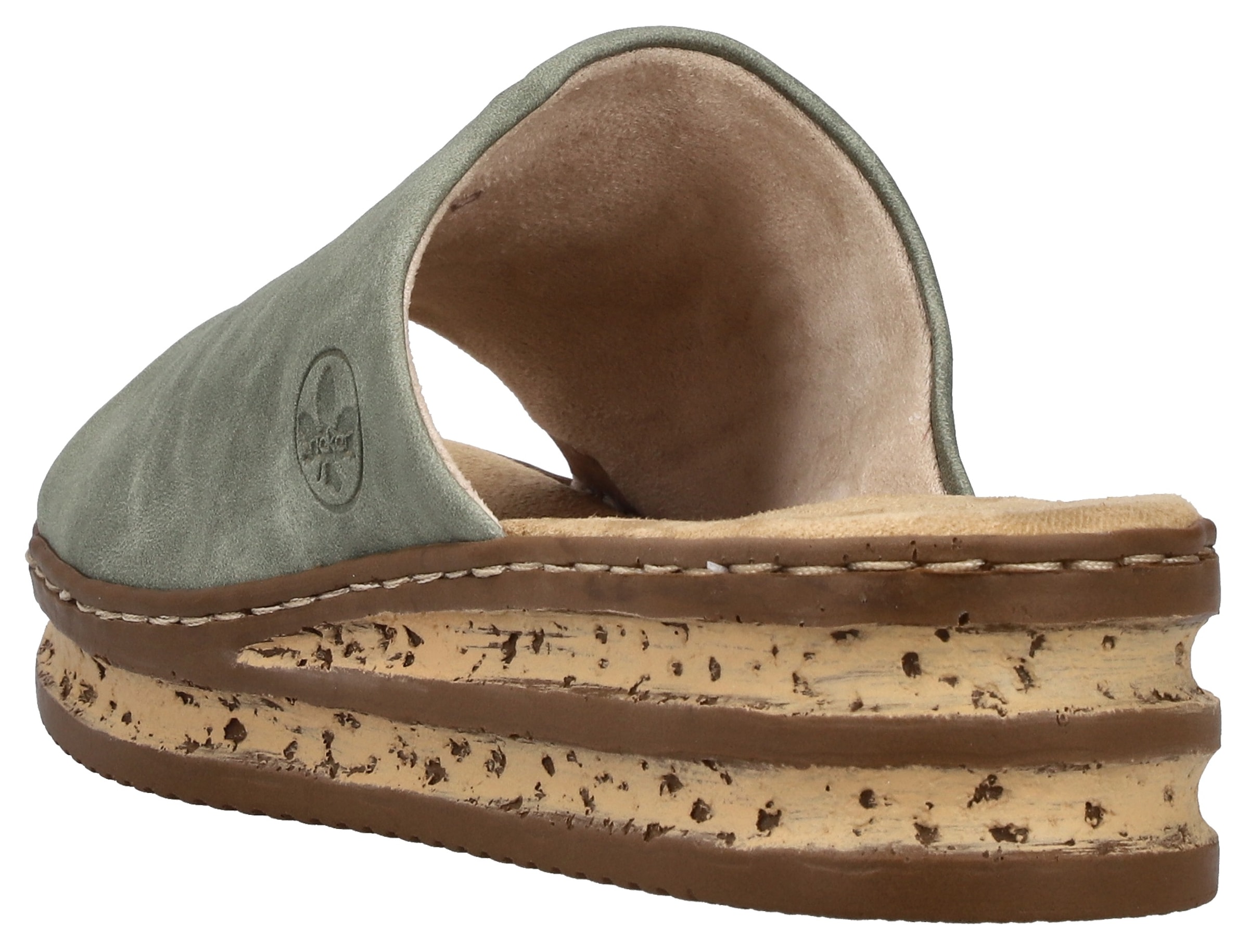 Rieker Pantolette  Keilabsatz, Sommerschuh, modische Keilsohle