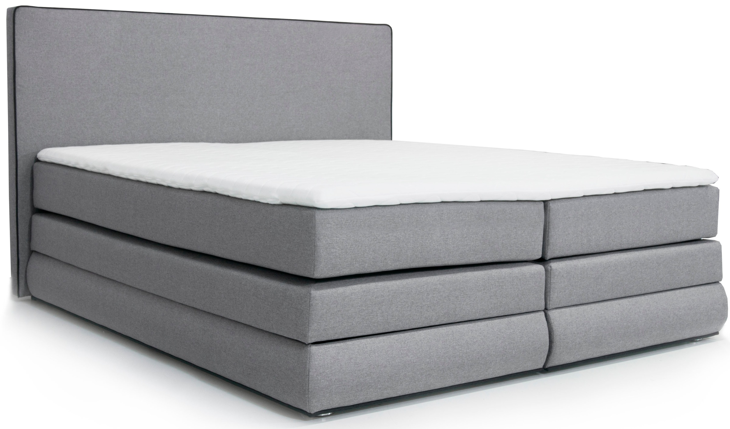 COLLECTION AB Boxspringbett »Ninoni mit Kaltschaummatratze«, inkl. Bettkasten, Topper und wahlweise mit LED-Beleuchtung