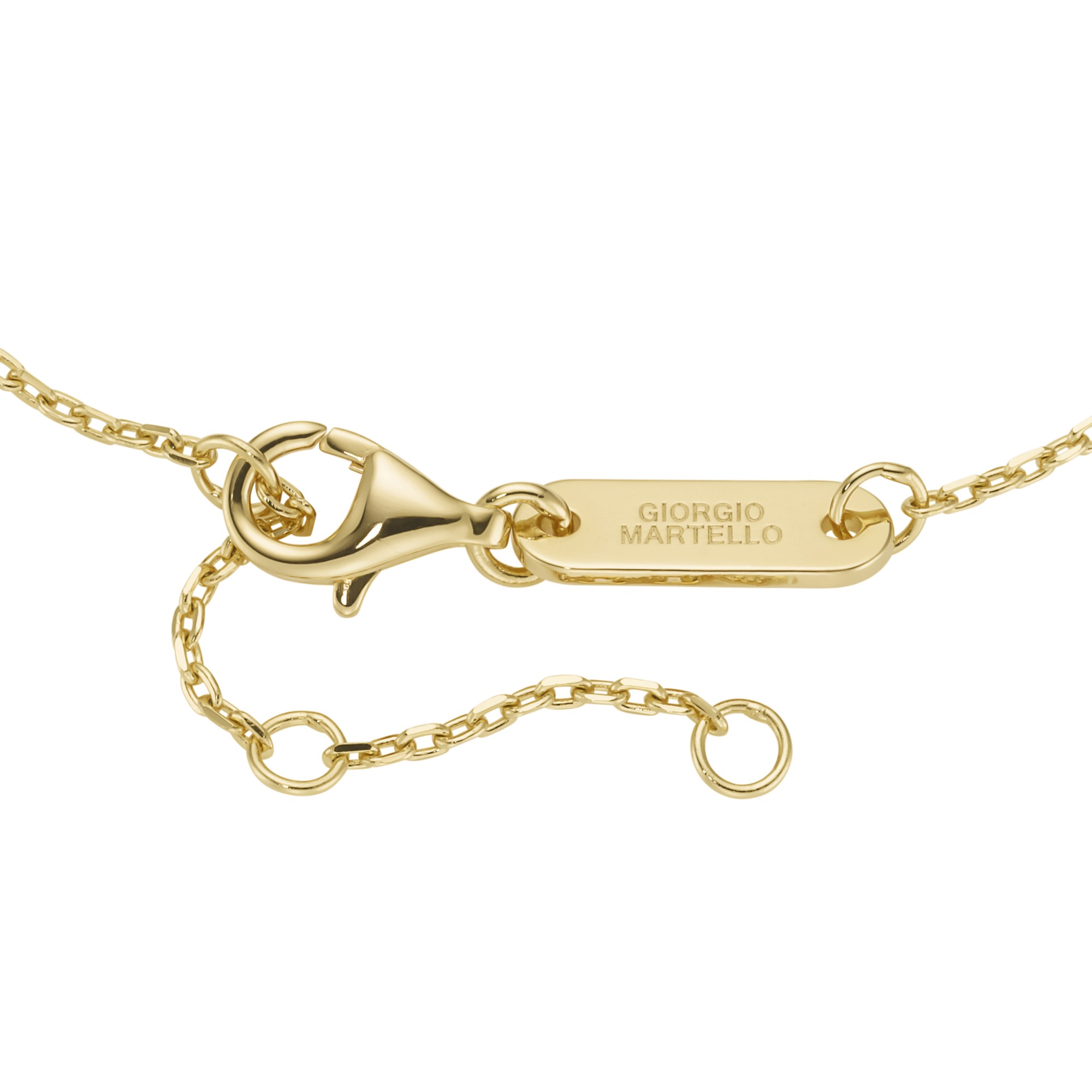 GIORGIO MARTELLO MILANO Armband »Armband mit Behang, farbige Zirkonia, vergoldet, Silber 925«