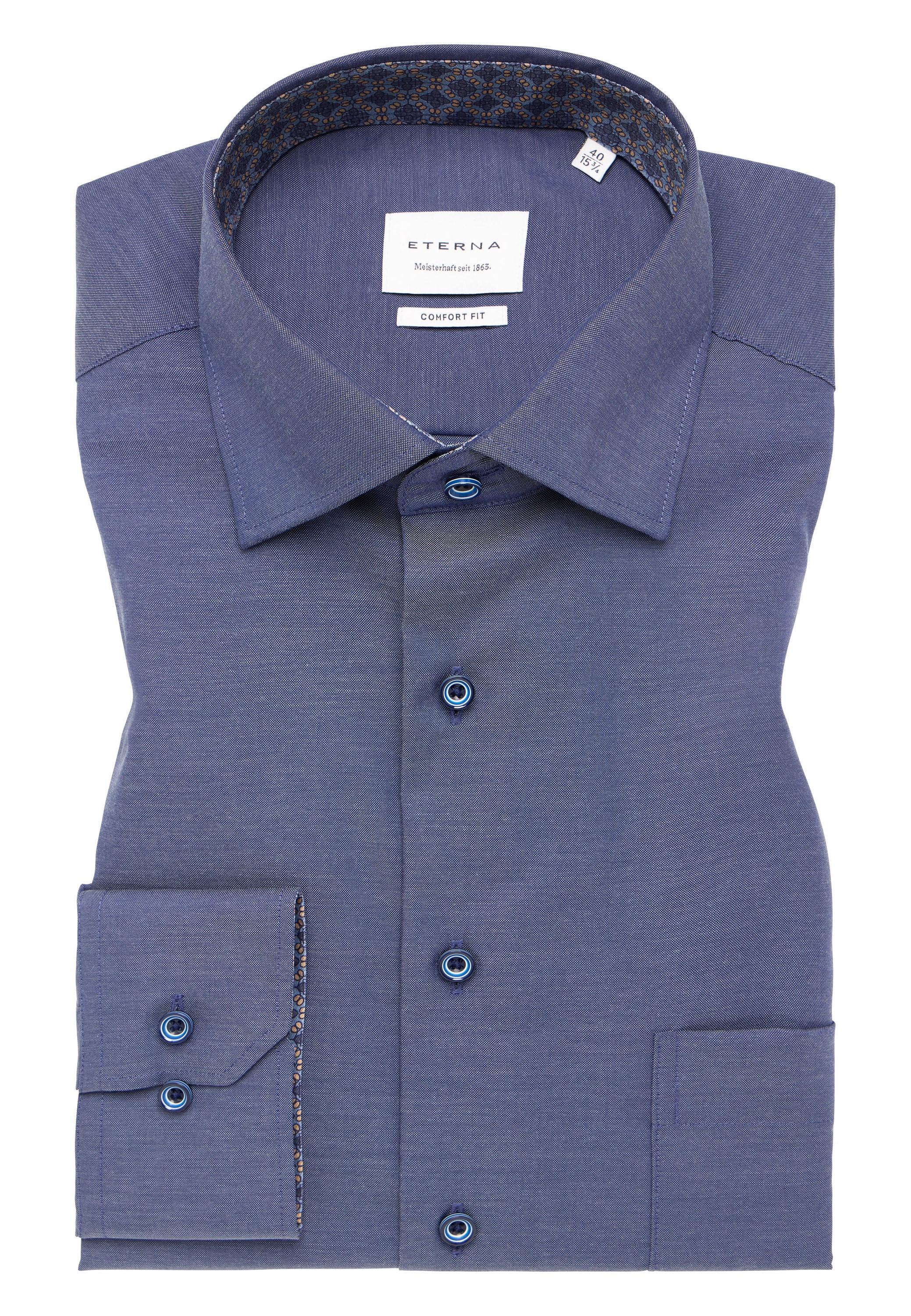 Eterna Langarmhemd »COMFORT FIT«, NON IRON (bügelfrei)