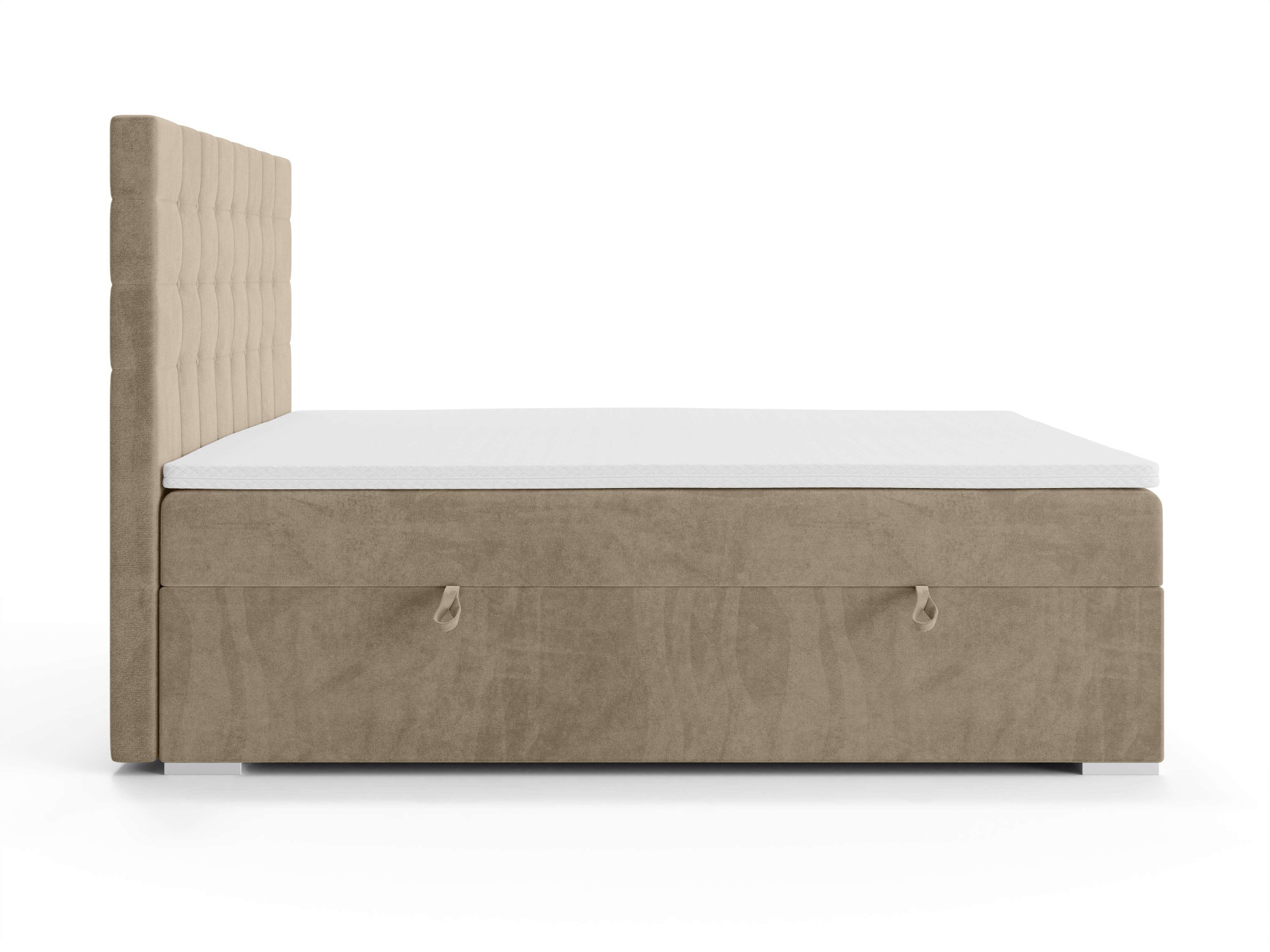Home affaire Polsterbett »Semla mit Matratze und Topper, in 3 Breiten (140, 160 und 180 cm)« Boxspringbett mit Kopfteil, Bettkasten, Matratze (BFK/TFK) und Topper