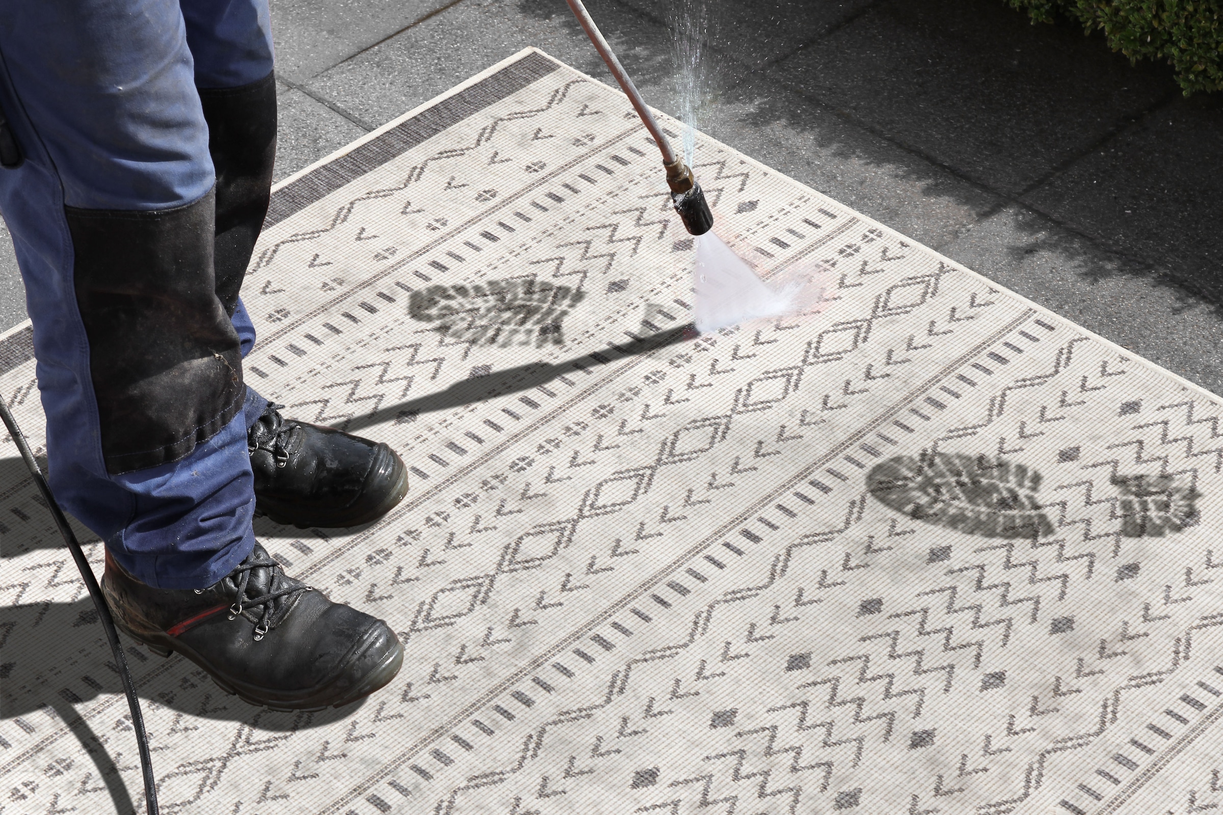 NORTHRUGS Teppich »Kuba Wendeteppich«, rechteckig, 5 mm Höhe, In-& Outdoor, Wetterfest, Balkon, Läufer, Wohnzimmer, Wasserfest