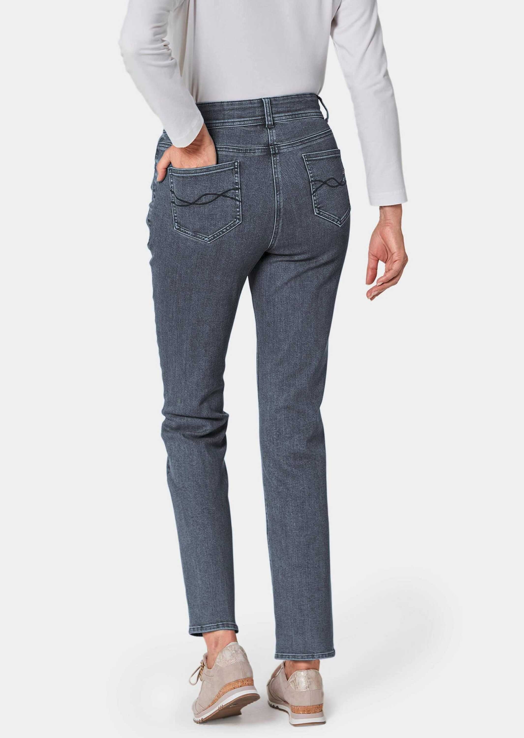 GOLDNER Regular-fit-Jeans »Kurzgröße Superbequeme Hose mit Bauchweg-Effekt«
