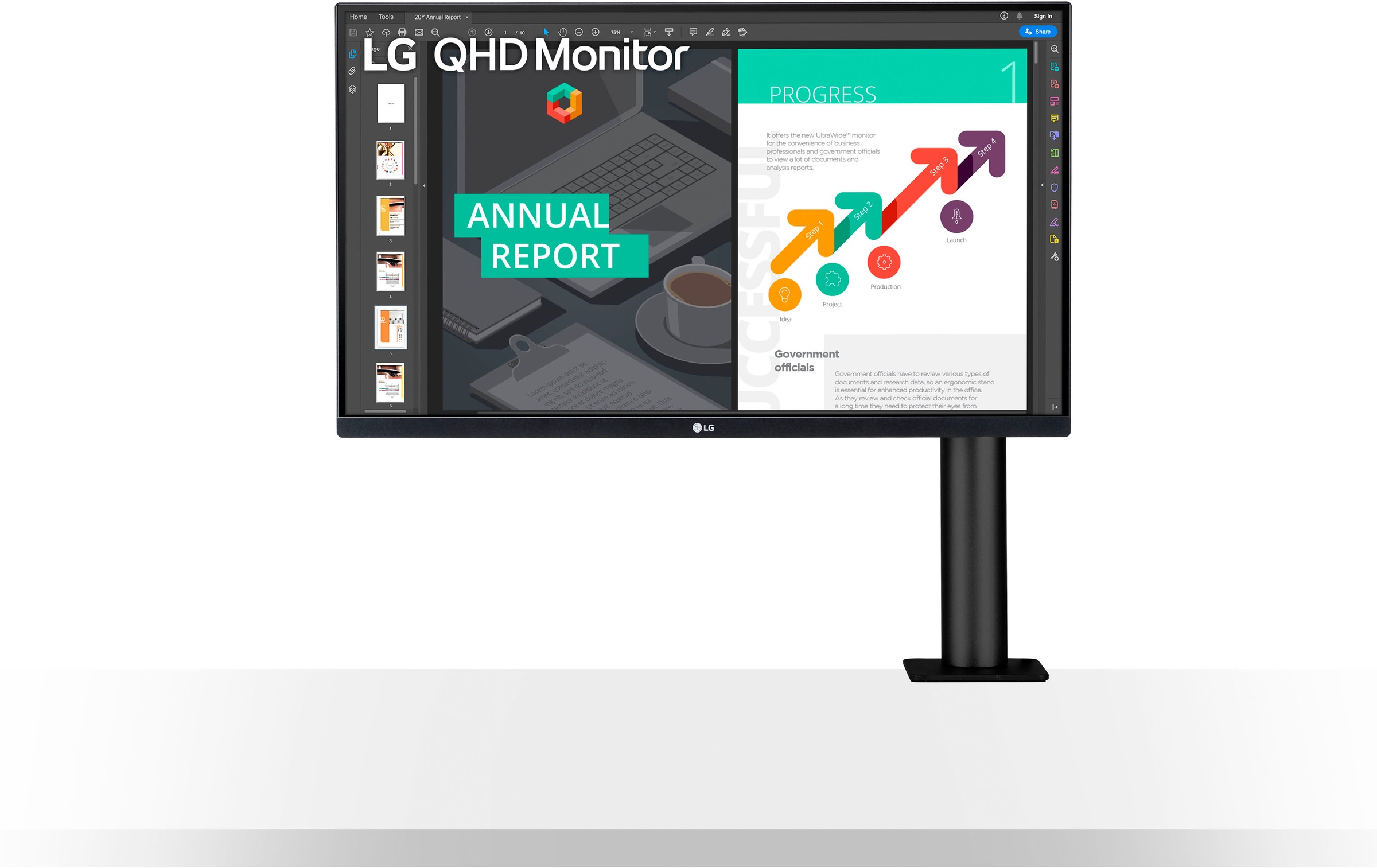 LG LED-Monitor »27QN880«, 68,47 cm/27 Zoll, 2560 x 1440 px, QHD, 5 ms Reaktionszeit, 75 Hz