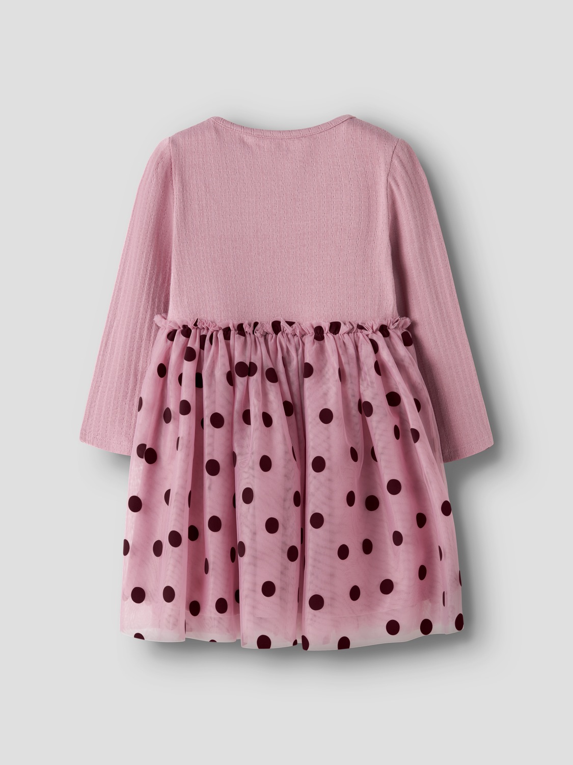 Name It Minikleid »NMFNAGINA LS TULLE DRESS« Baumwollmischung, regular fit