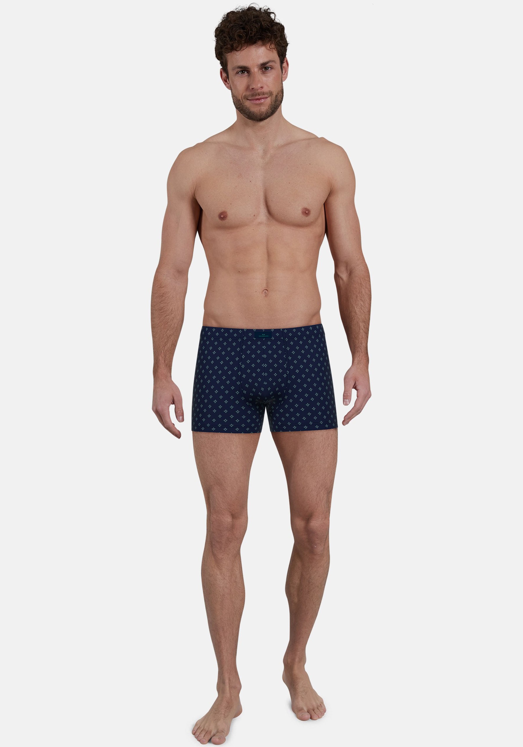 GÖTZBURG Boxershorts »Bray«, (2er Pack), mit stilvollem Musterdesign