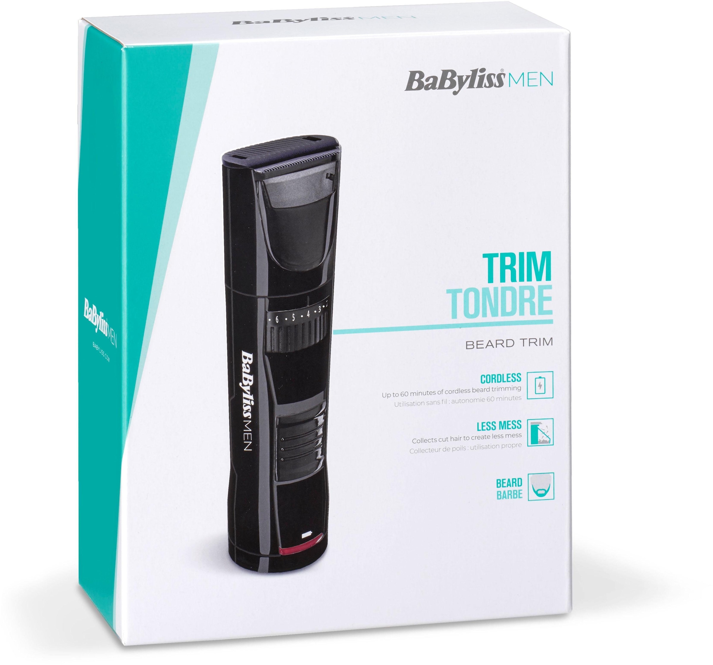 BaByliss Bartschneider »T811E MEN Beard Trim«, mit Stoppel-Sammler