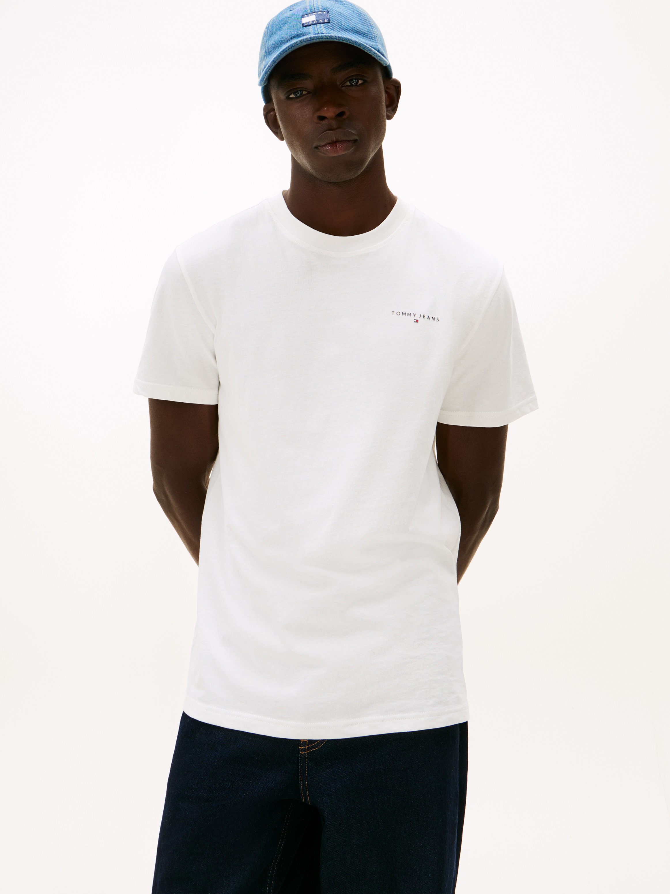 Tommy Jeans T-Shirt »TJM SLIM FIT LINEAR 2PACK« Packung, 2 Stk. Rundhals, Jersey