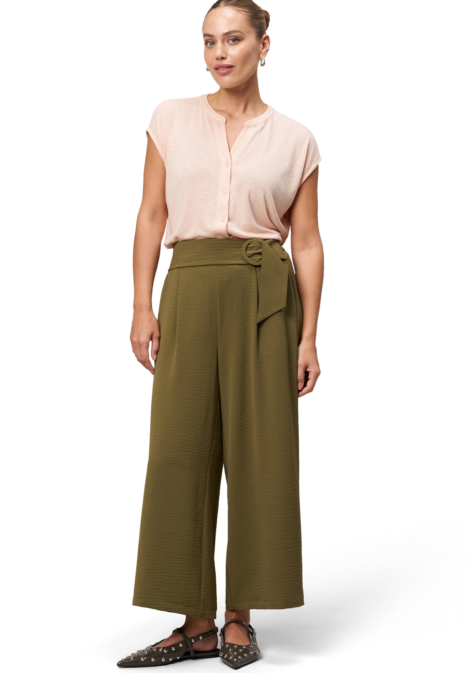Zero Shirttop »Shirt mit Knopfleiste«
