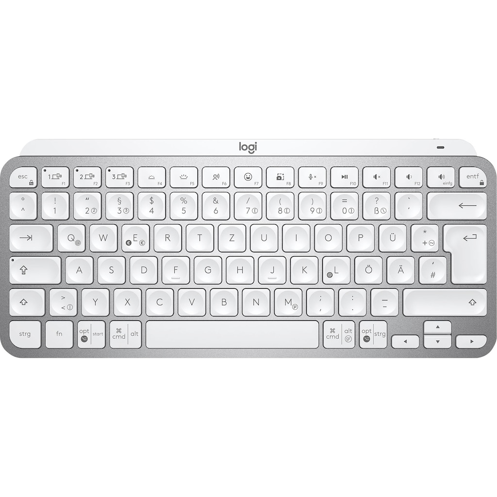 Logitech Wireless-Tastatur »MX Keys Mini Kabellose Tastatur«, (Multimedia-Tasten-Fn-Tasten)