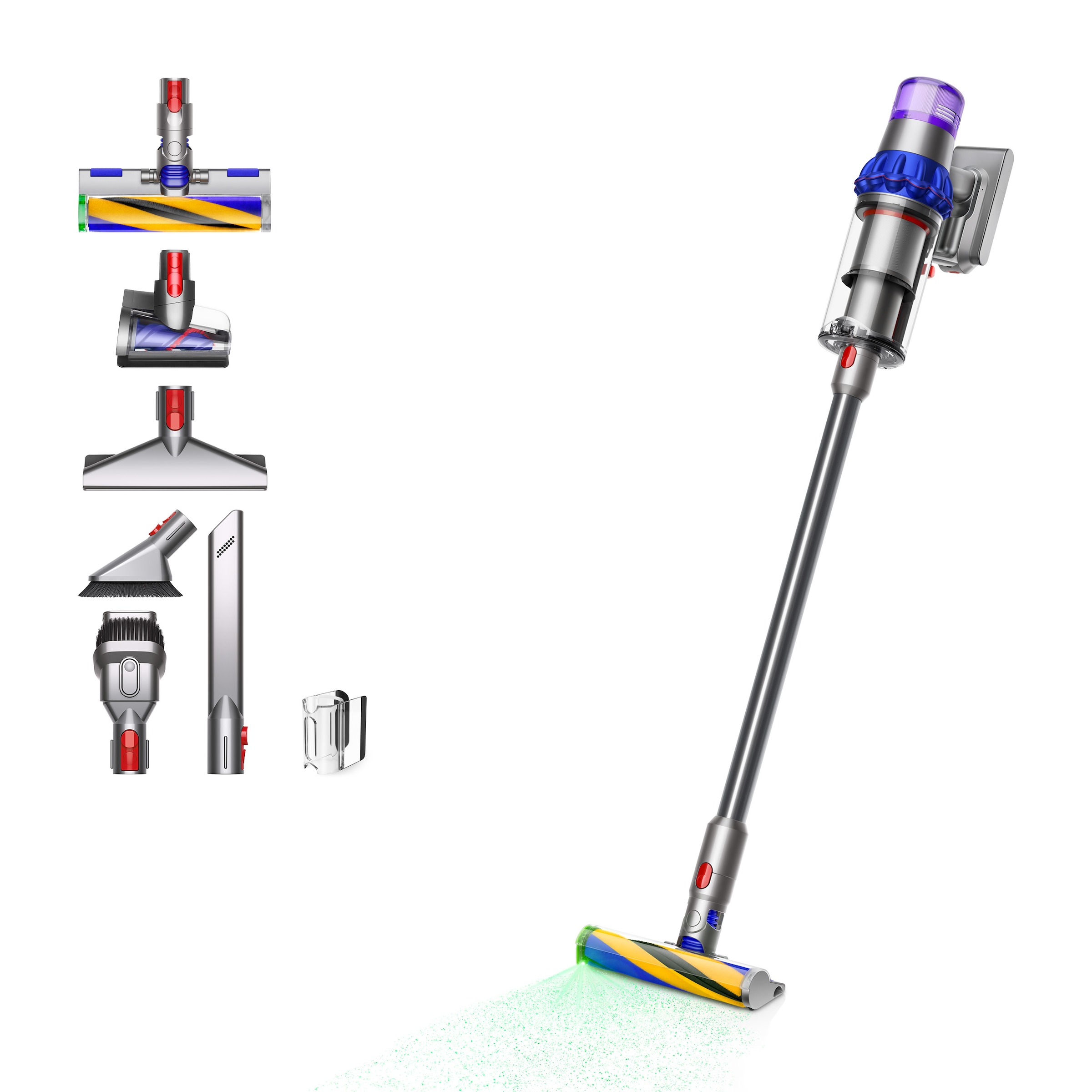 DYSON Akku-Hand-und Stielstaubsauger »V15 Detect Fluffy (Blau/Nickel)«