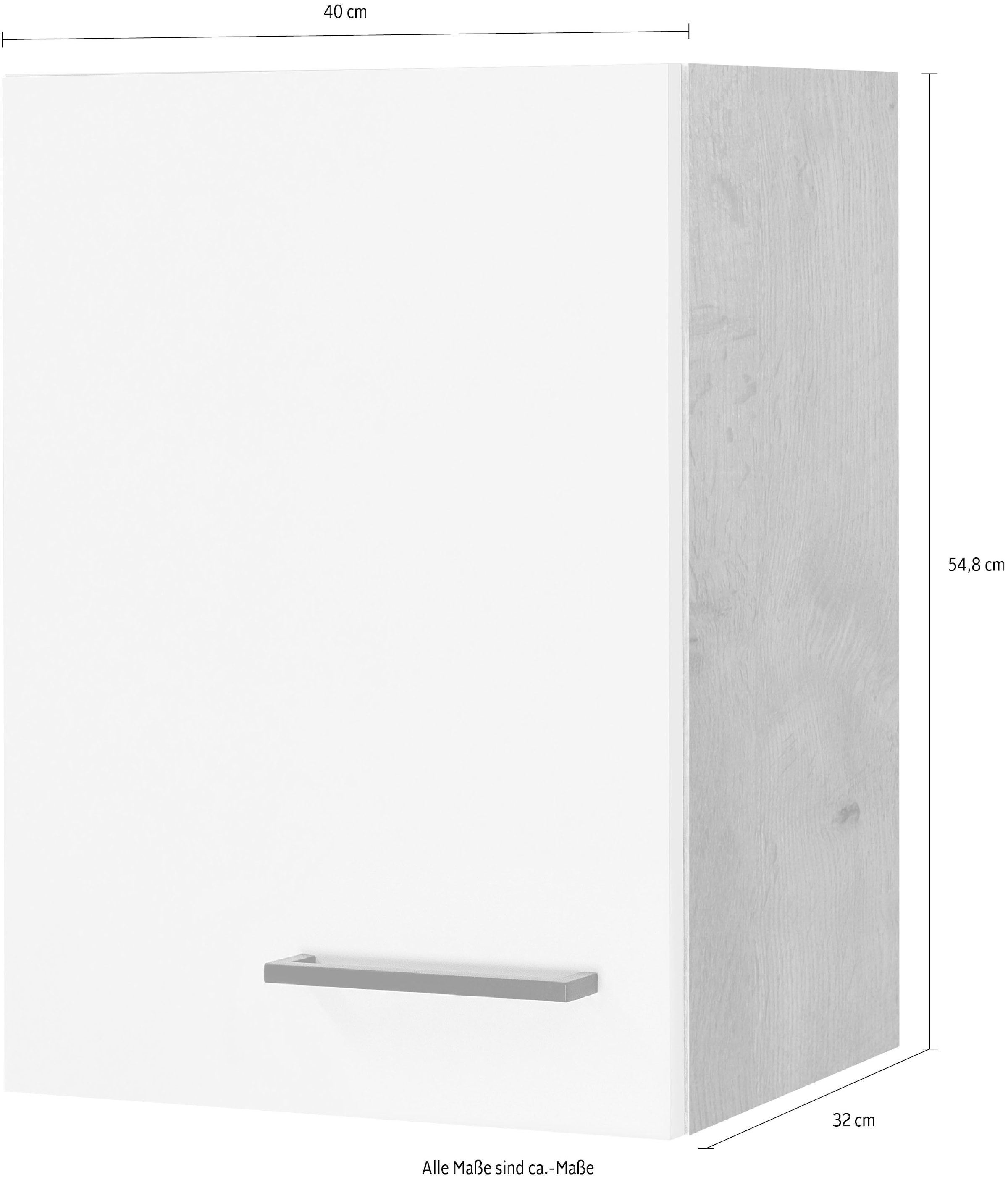 Flex-Well Hängeschrank »Vintea«, (B x H x T) 40 x 54,8 x 32 cm, mit Metallgriffen