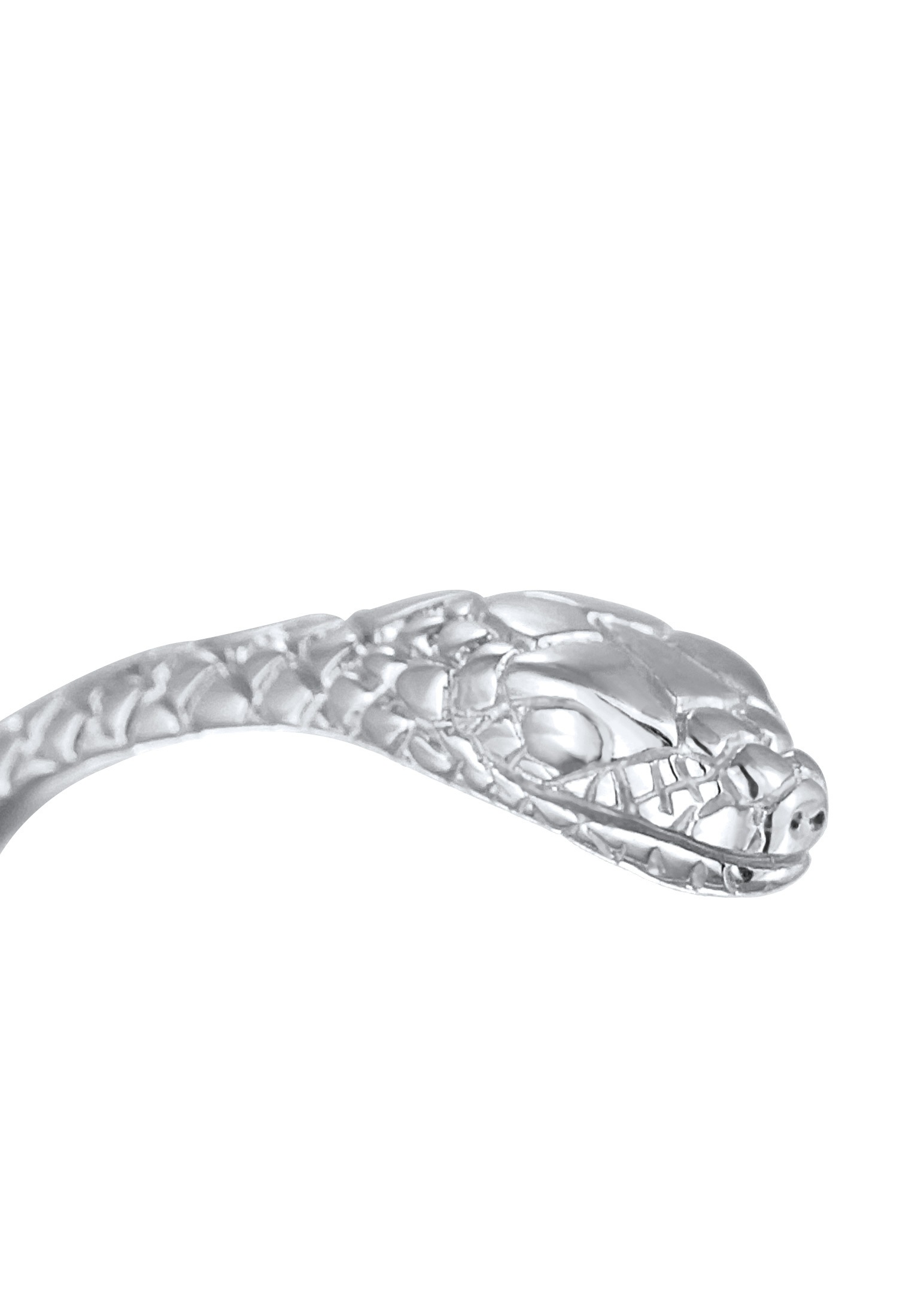 Elli Premium Armreif »Armband Armreif Offen Schlangen Motiv 925 Silber vergoldet«