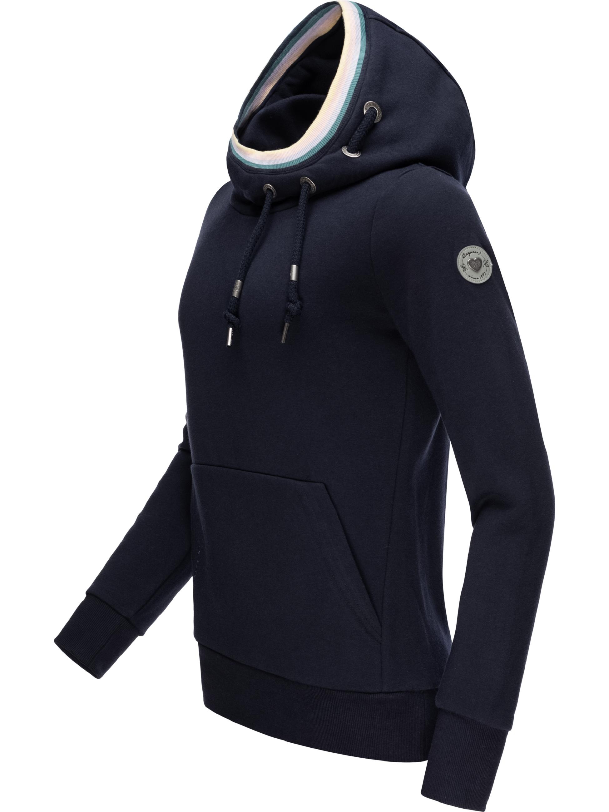 Ragwear Hoodie »Hoodie Ermell«, modischer Kapuzenpullover mit hohem Kragen