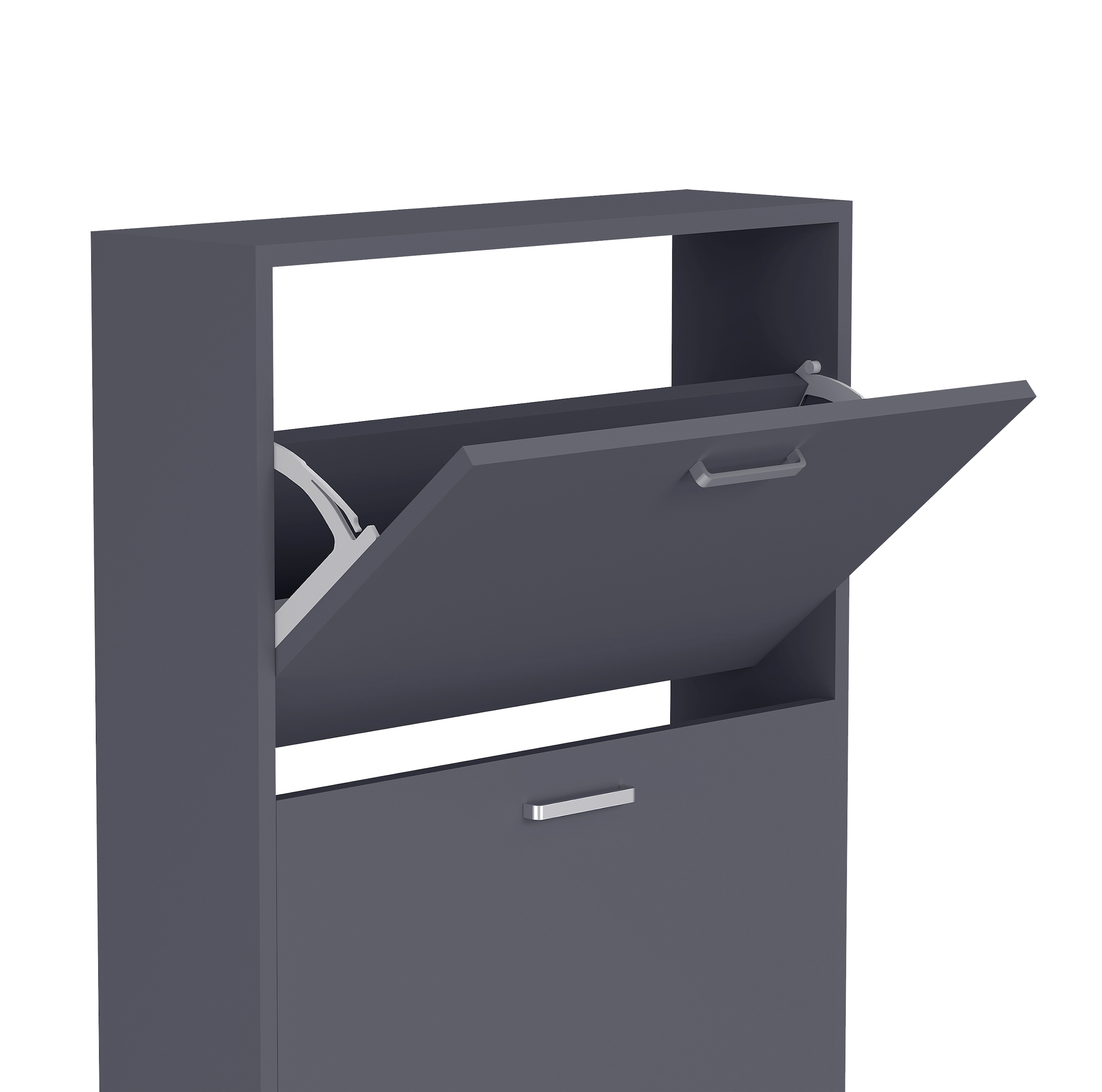 VCM Schuhschrank »Holz Schuhregal Schuhschrank Schuhkipper Sulos XL« 1 Stk. tlg.