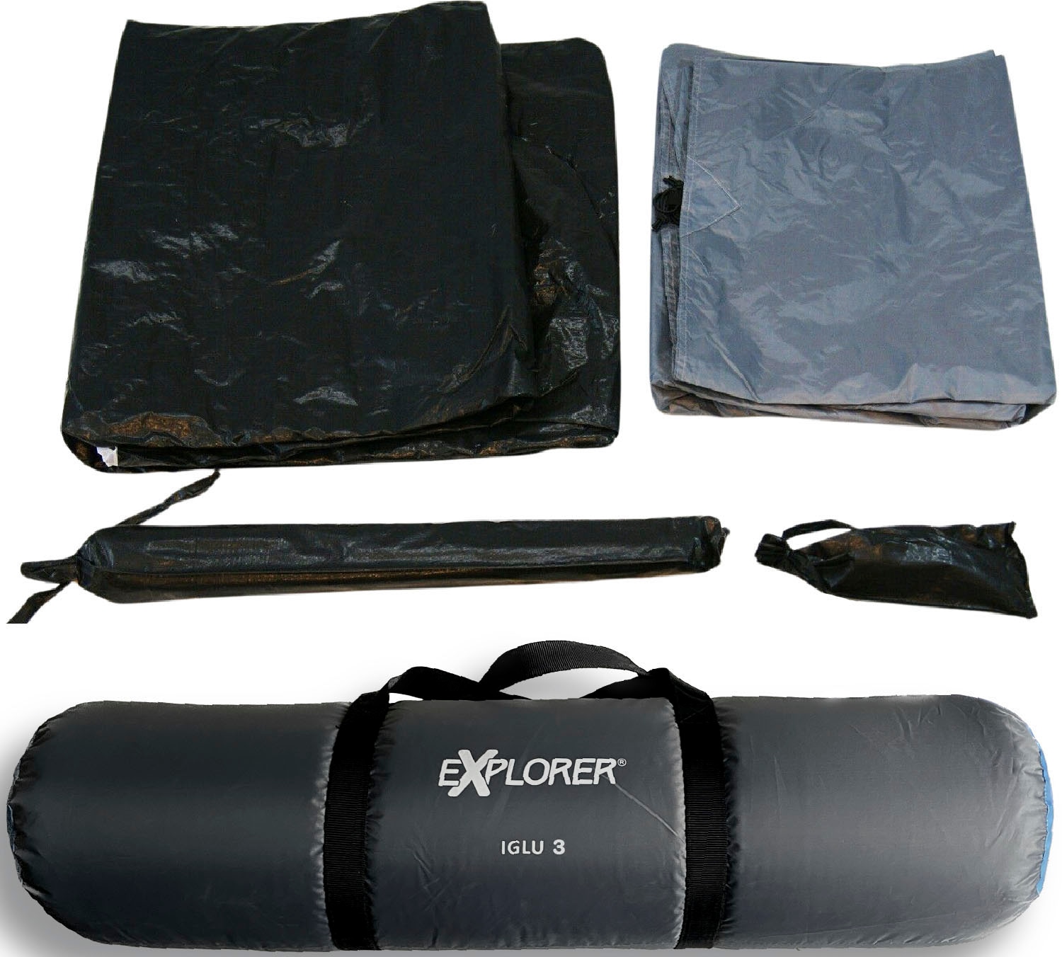 EXPLORER Kuppelzelt »Iglu Zelt 3-4 Personen Campingzelt wasserdicht winddicht Ventilation«, 4 Personen