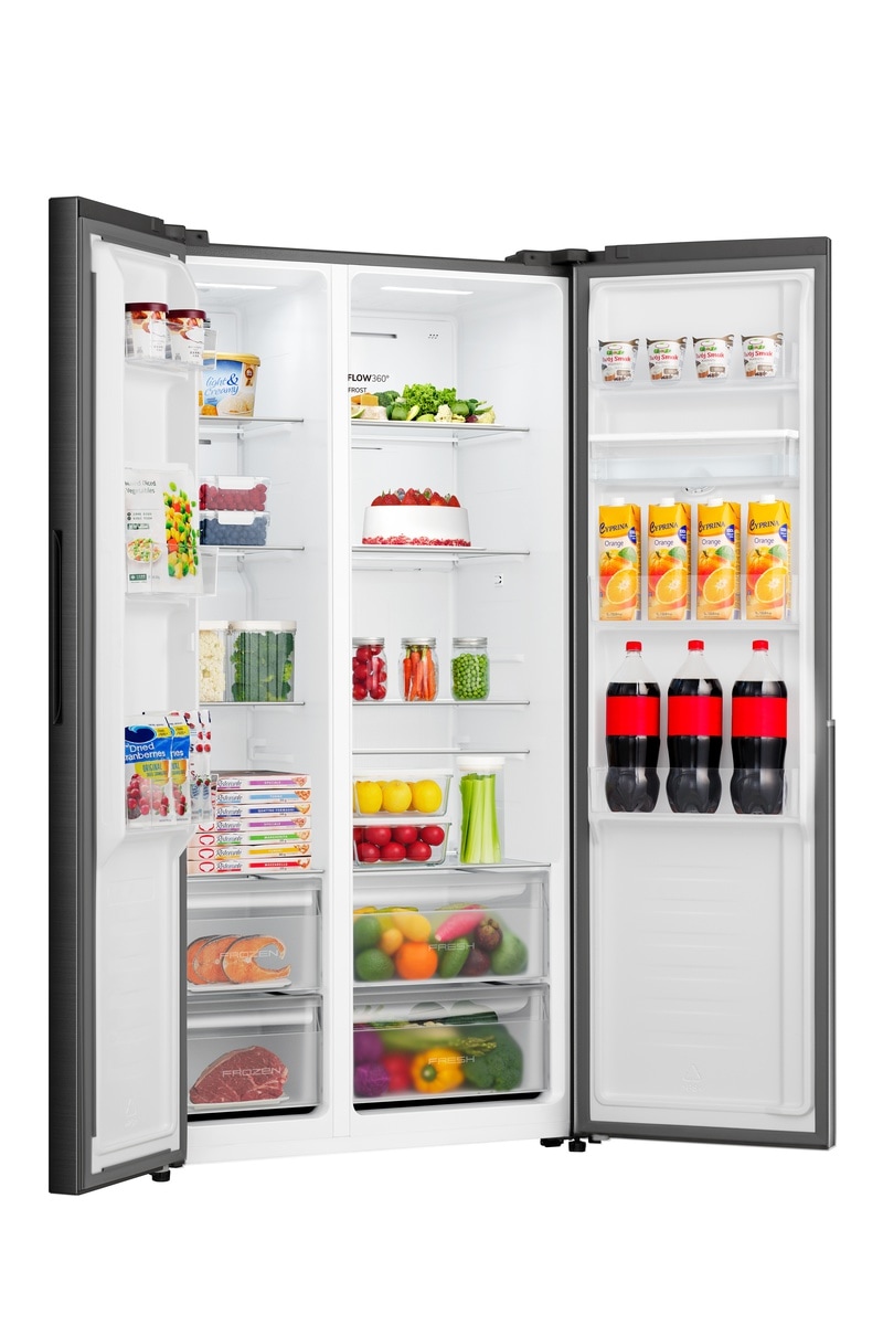 GORENJE Side-by-Side »NRS917E41BXWD« 178,6 cm hoch 91,1 cm breit Wasserspender mit Tank, NoFrostPlus, 541 Liter Volumen