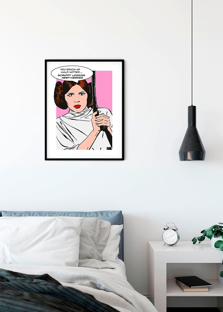 Komar Bild »Star Wars Classic Comic Quote Leia« Star Wars 1 Stk. tlg. Wandbild zur Dekoration im Kinderzimmer - ohne Rahmen