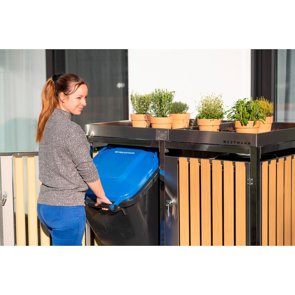 WESTMANN Mülltonnenbox »WMHHWTC-51«, für 2x240 l, BxTxH: 134x84x125 cm