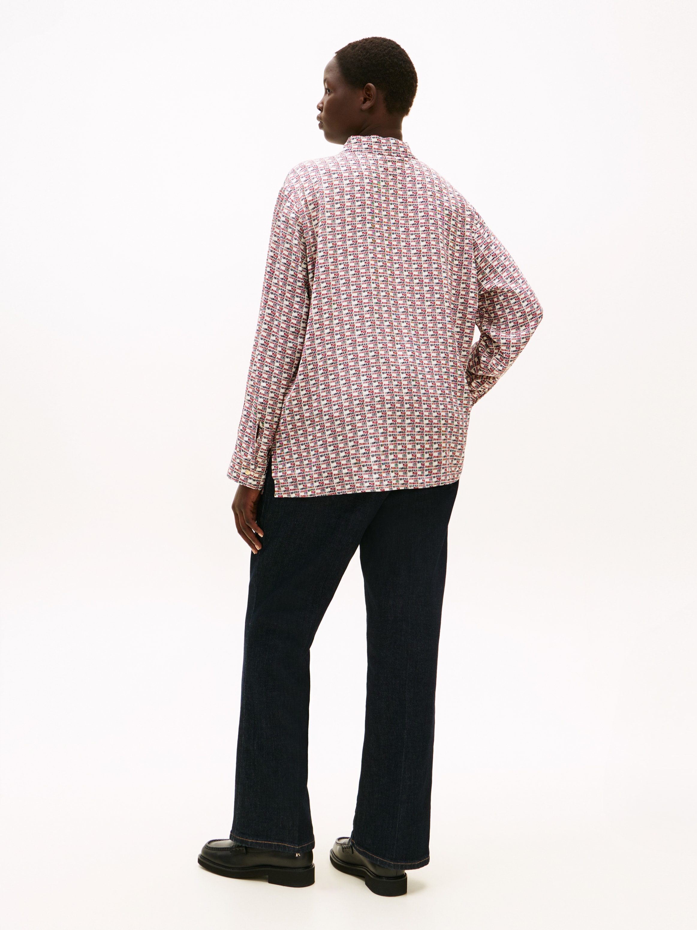 Tommy Hilfiger Curve Shirtbluse »CRV VIS TWILL LS REGULAR SHIRT« in großen Größen