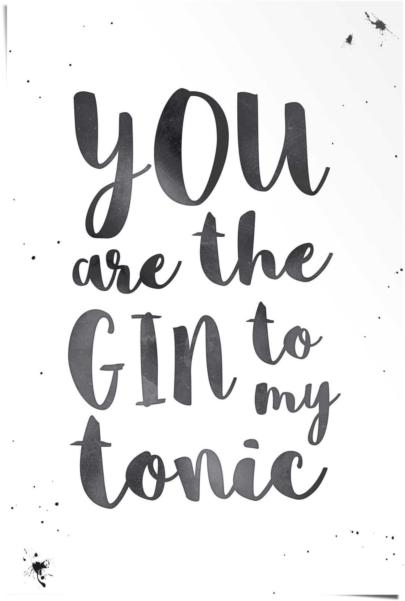Reinders! Poster »Gin Tonic Love«, (1 St.)