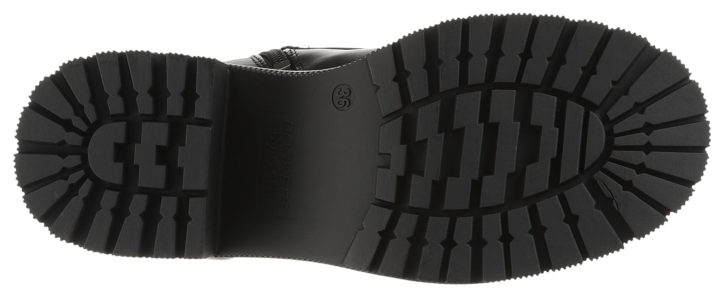 Dockers by Gerli Schnürstiefelette  Biker Boots mit Reißverschluss