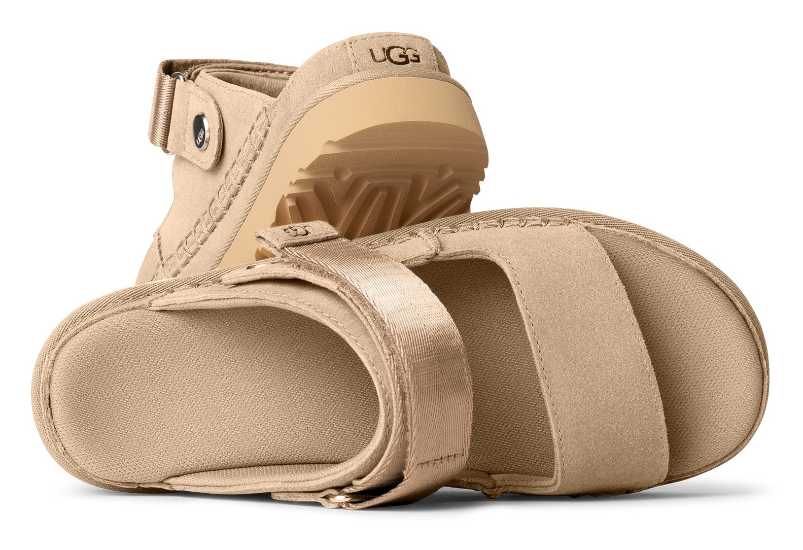 UGG Plateausandale »GOLDENSTAR GLIDE«, Clog, Mule, Sommerschuh mit weichem Fußbett