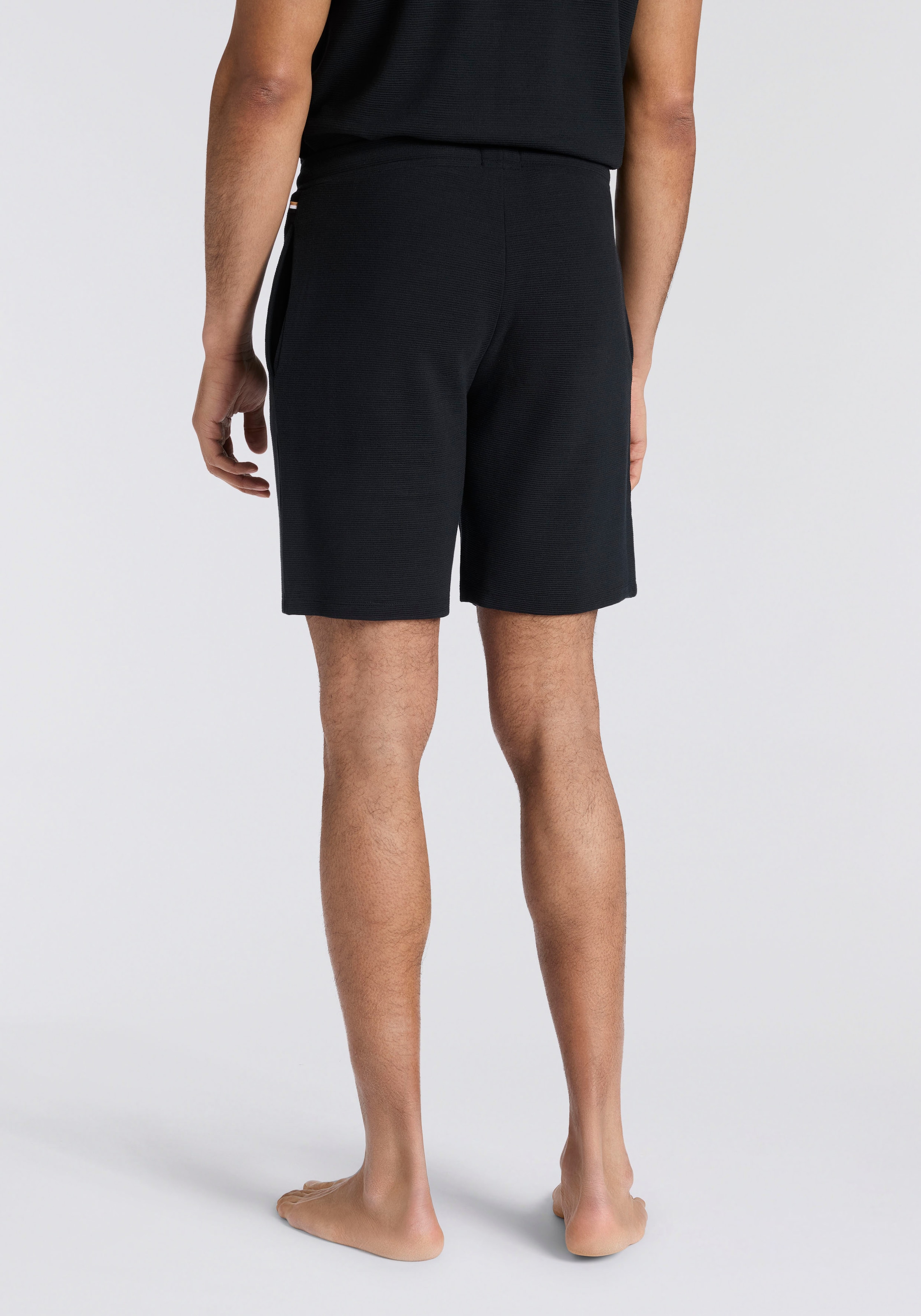 BOSS Shorts  mit elastischem Bund, in Ripp-Qualität
