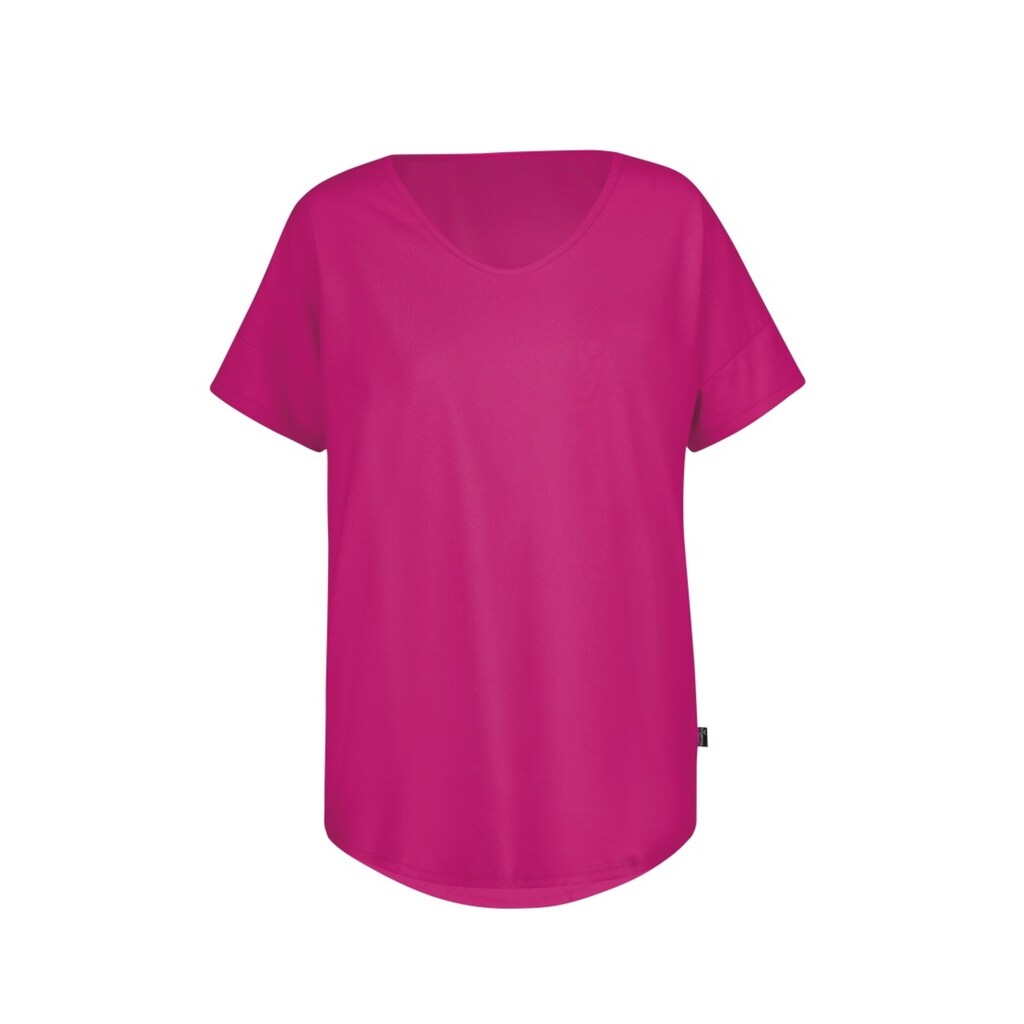 Trigema T-Shirt »TRIGEMA Oversize T-Shirt mit V-Ausschnitt«, (1 tlg.)