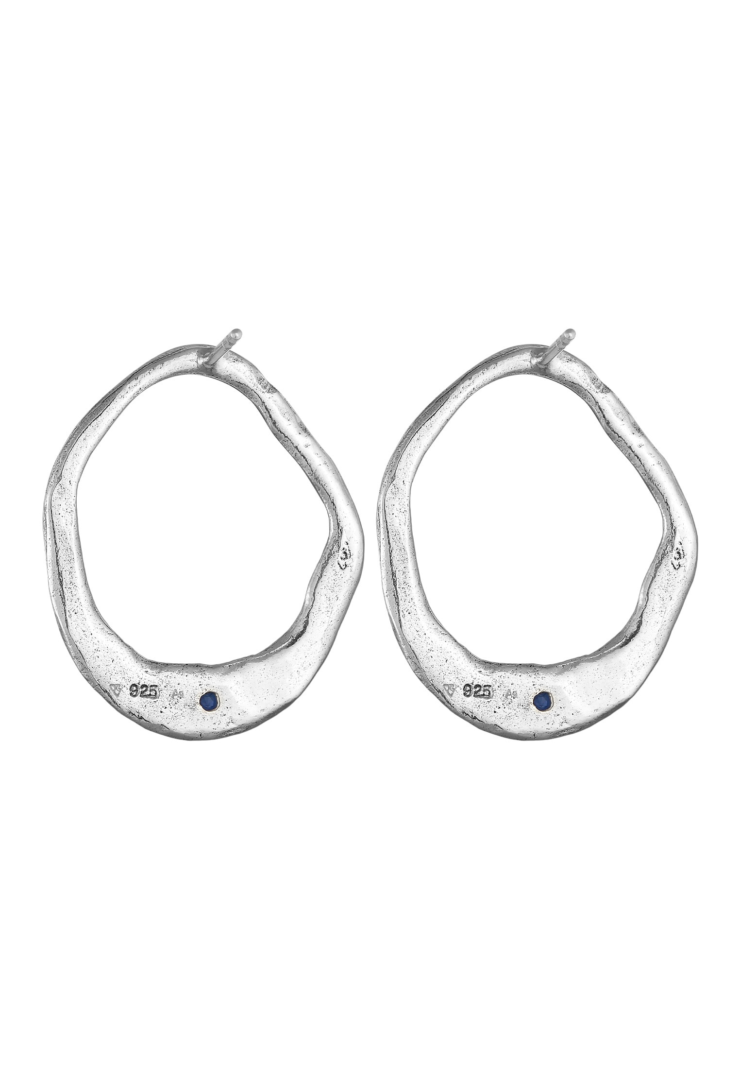 HAZE & GLORY Paar Creolen »Ohrringe Topas Ohrstecker - Lola 925 Silber«