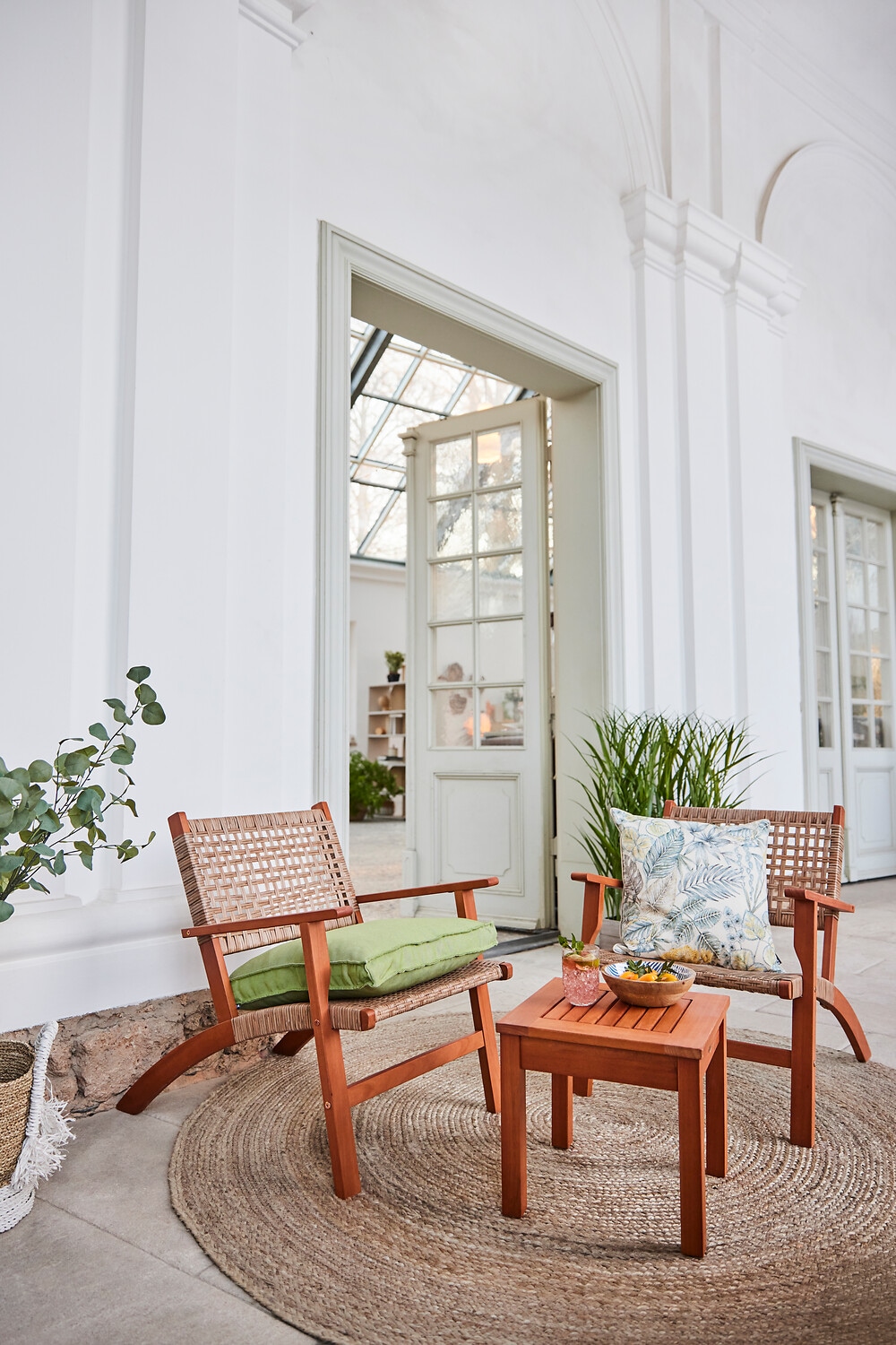 Garden Pleasure Balkonset »Sonora« 3 Stk. tlg. Teak-Look