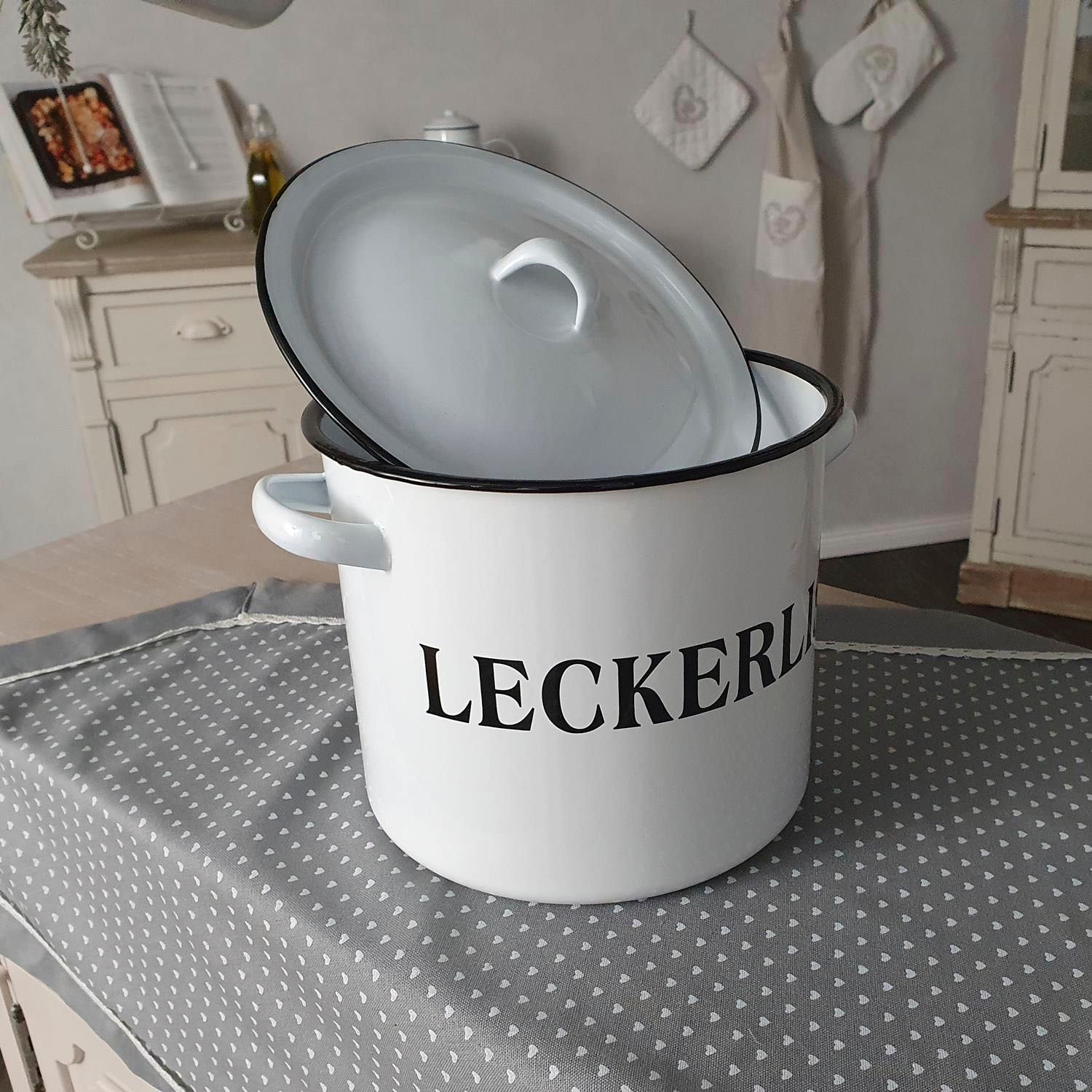 Ambiente Haus Dose »Vorratsbehälter Leckerli aus Emaille«, (1 St.)