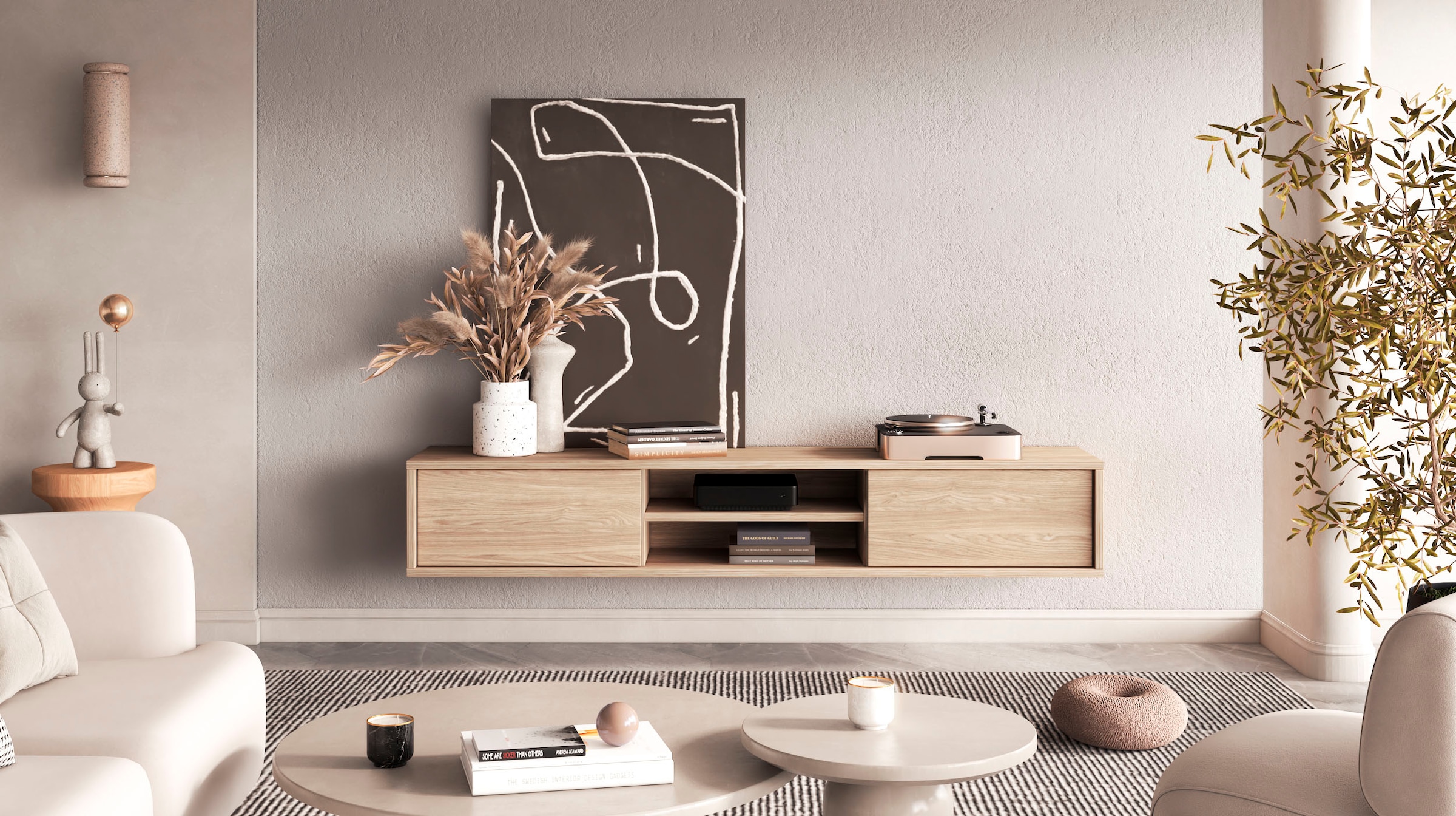 INOSIGN Lowboard »Frida«, Hängend oder stehend montierbar