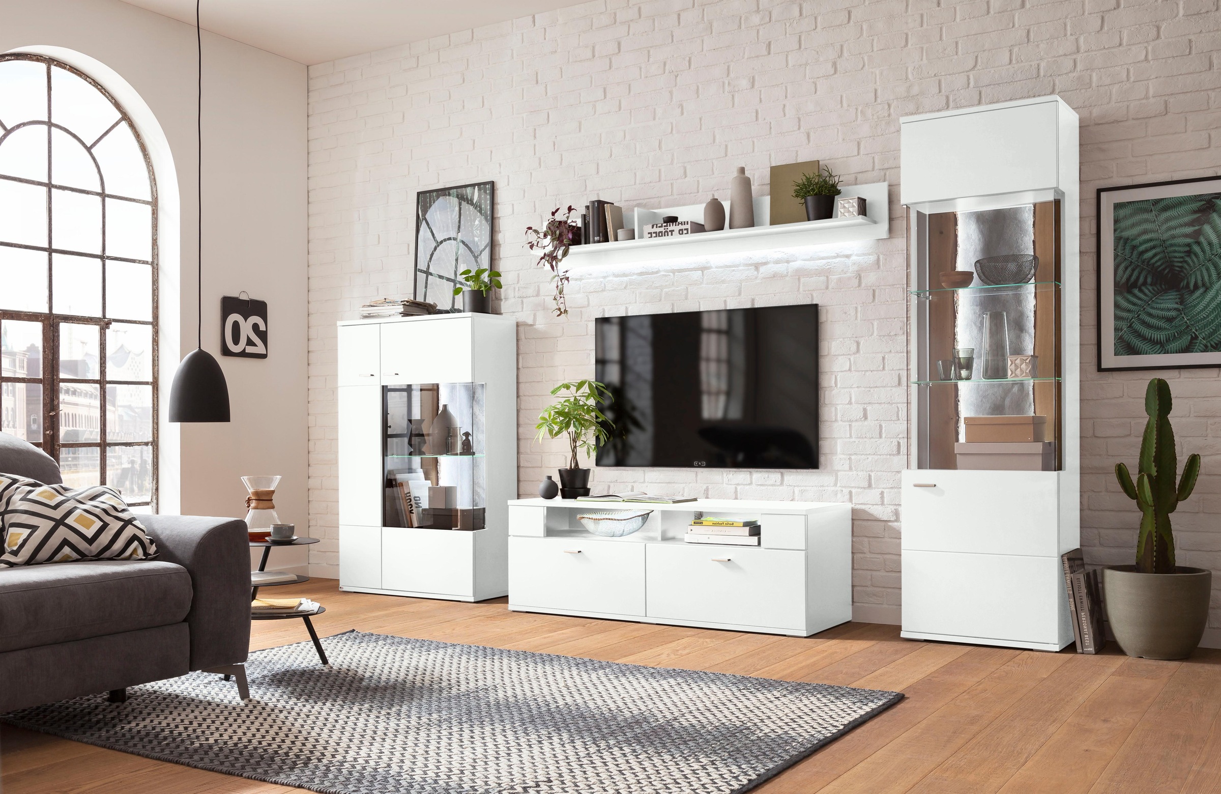 set one by Musterring Wandregal »TACOMA« Typ 42, mit 2 vertikalen Trennwänden, Breite 180 cm