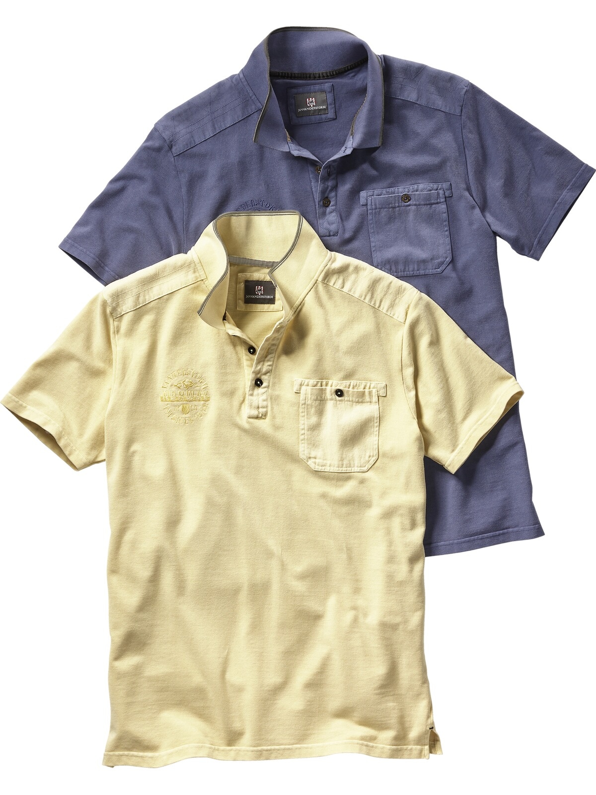 Jan Vanderstorm Poloshirt »Poloshirt GUNHELM«, (1 tlg.), mit Brusttasche