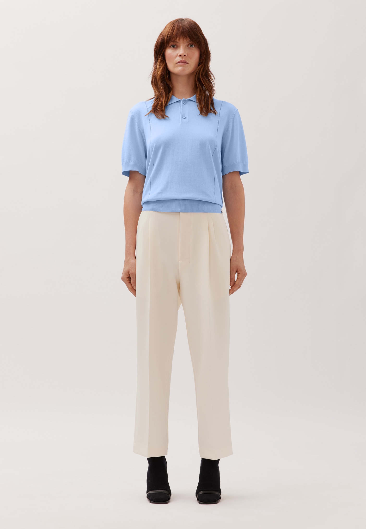 studio seidensticker Poloshirt Strick Polo Uni