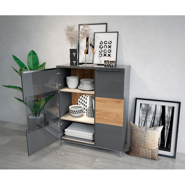 OTTO Places Style mit bei Vitrine of Soft-Close-Funktion »Onyx«,