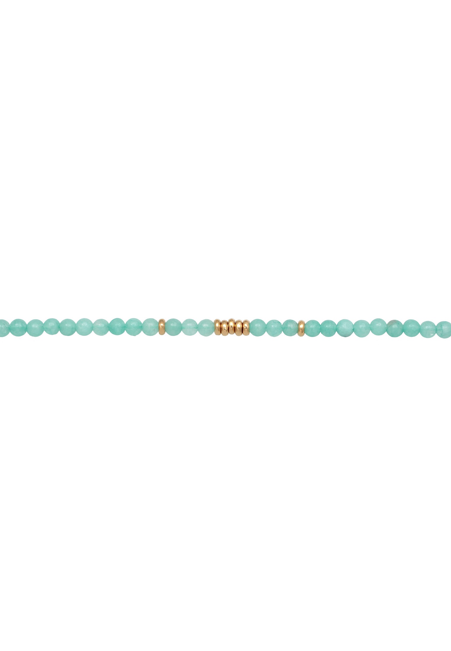 Elli Premium Silberkette »Halskette Amazonit Perlen Hellgrün Beads 925 Silber vergoldet«