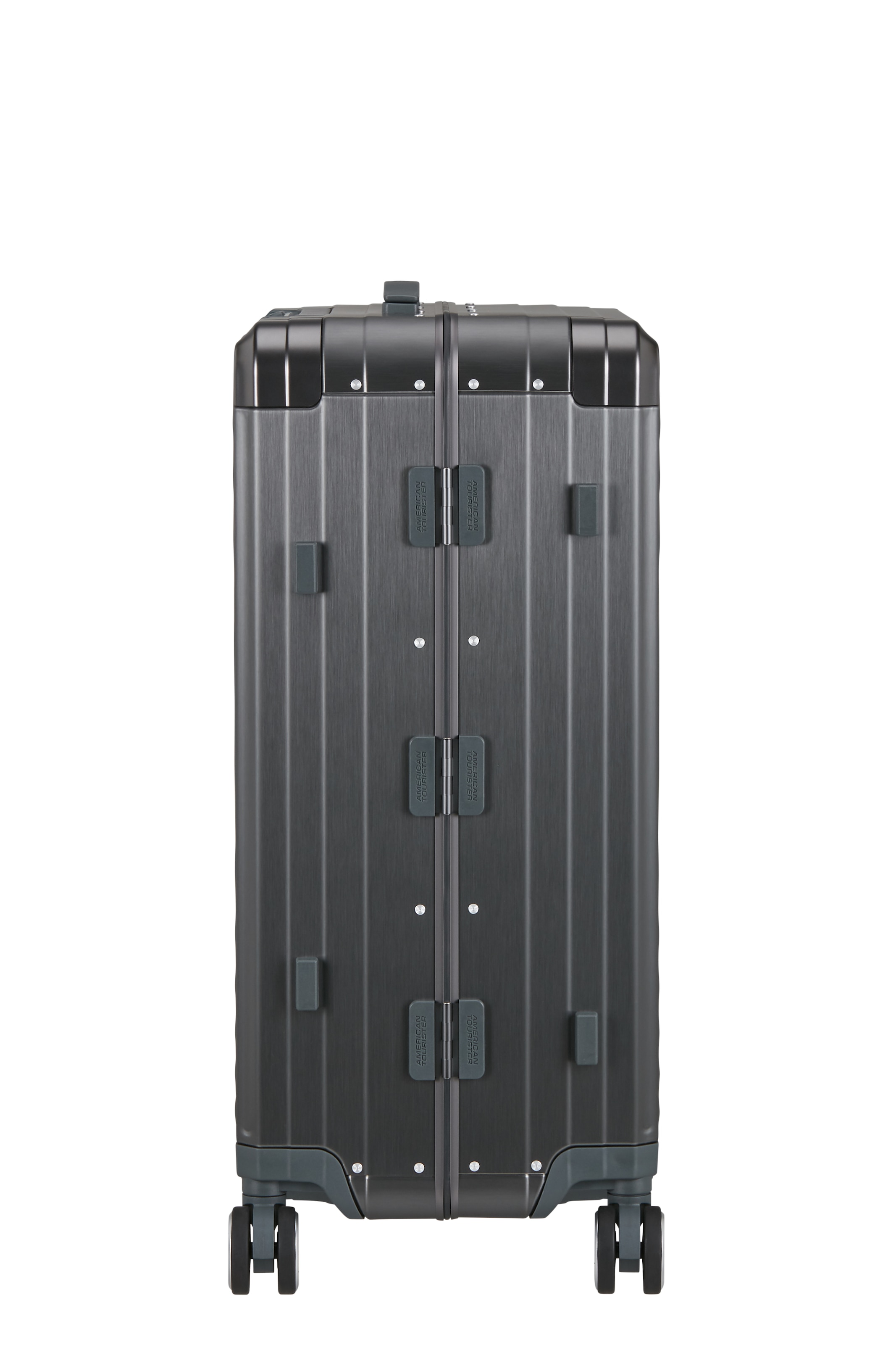 American Tourister® Hartschalen-Trolley »SOUNDBOX ALU, verschiedene Größen und Farben« 73 l 4 Rollen Hartschalen-Koffer zwei TSA-Schlösser Aluminium-Koffer